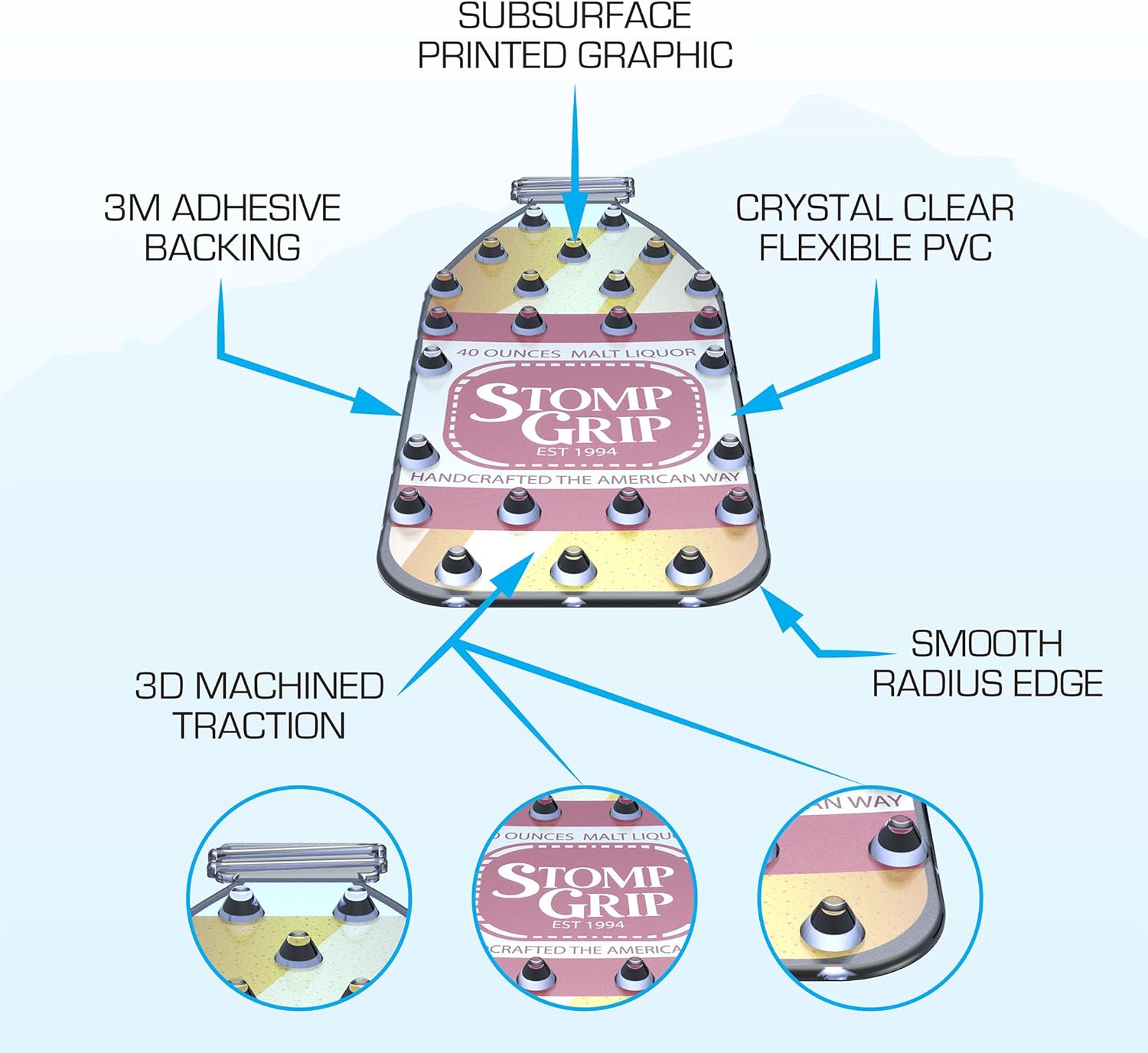 40oz Snowboard Stomp Pad Vice Series