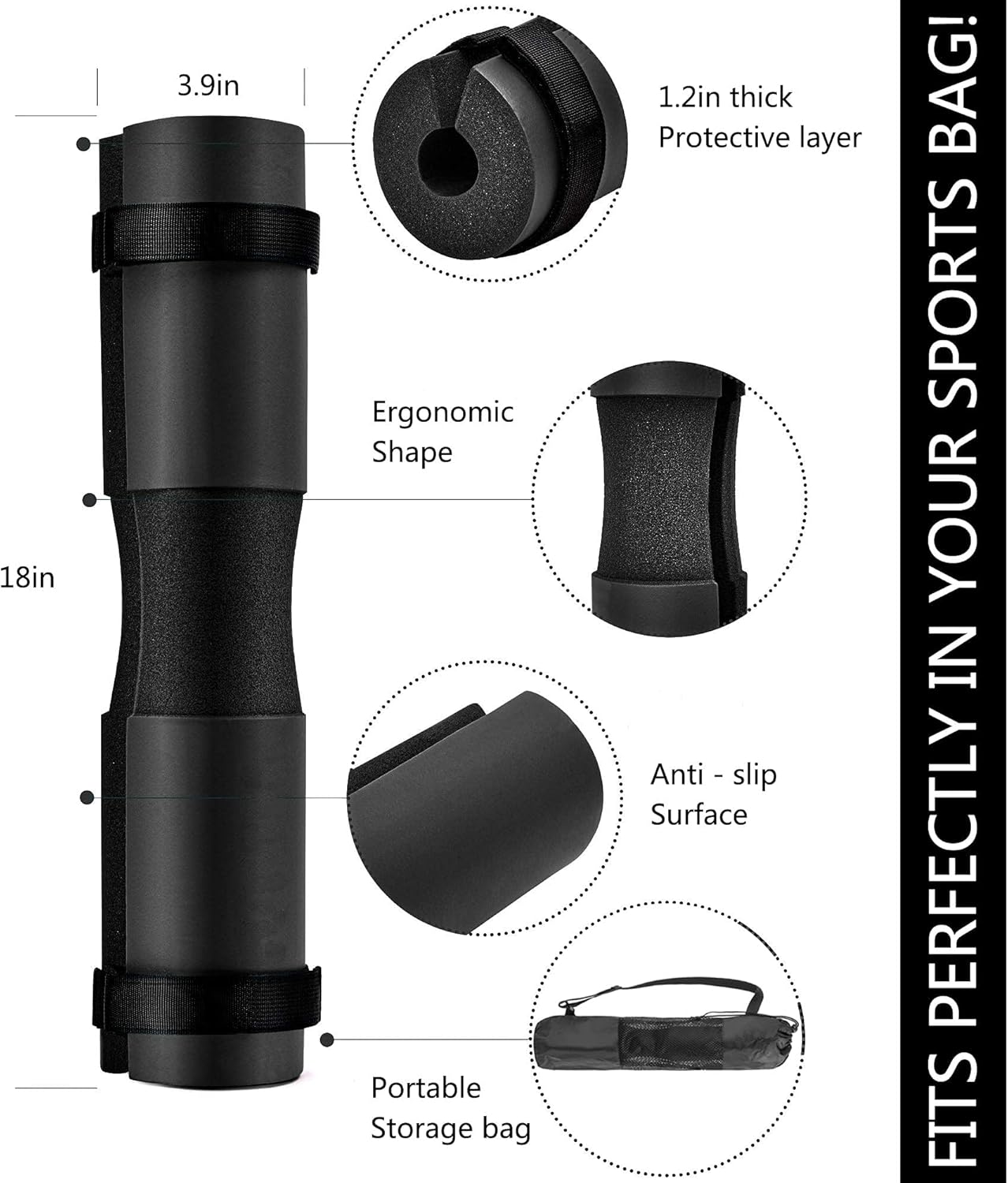 Foam Barbell Pad for Squats