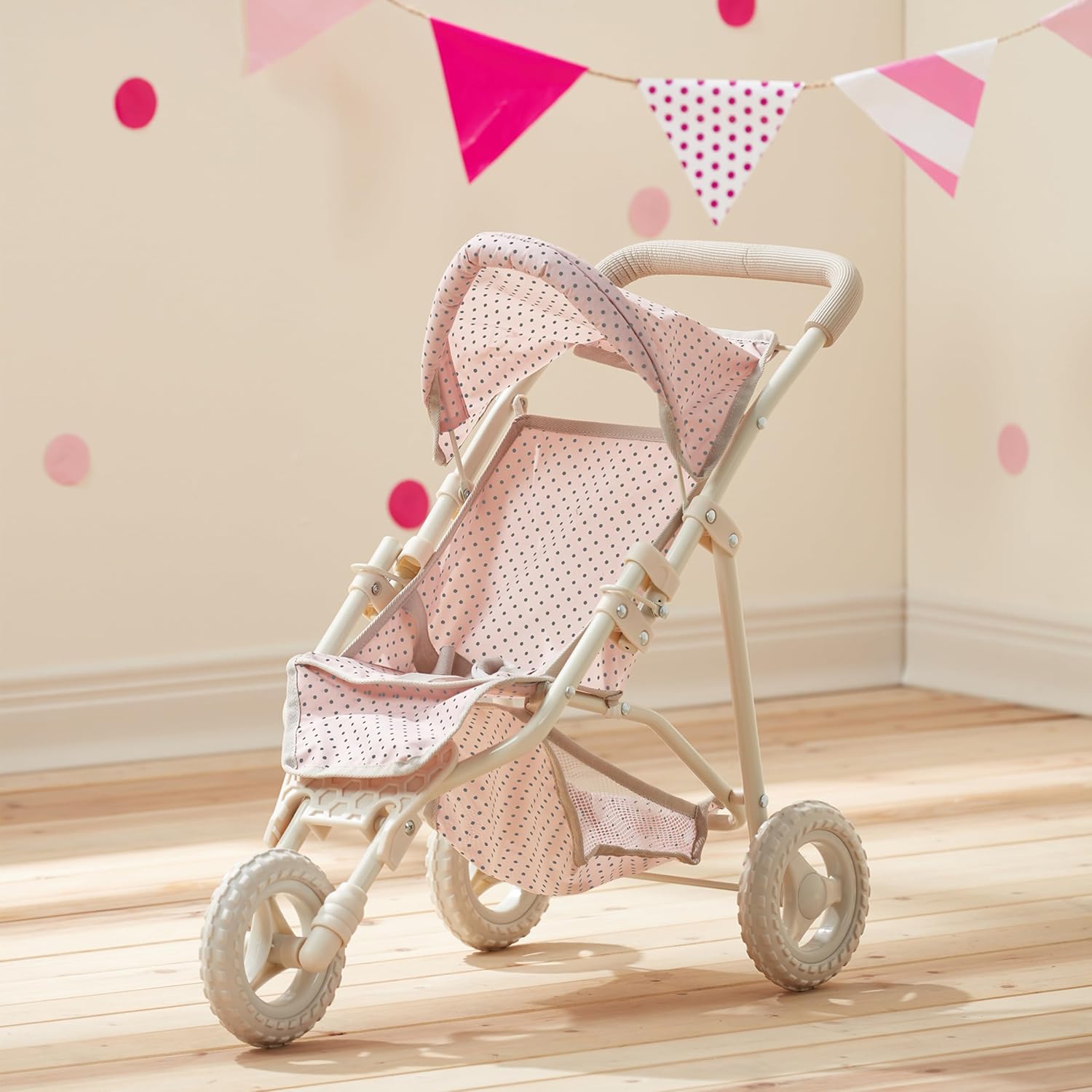 Doll Jogging Stroller with Canopy