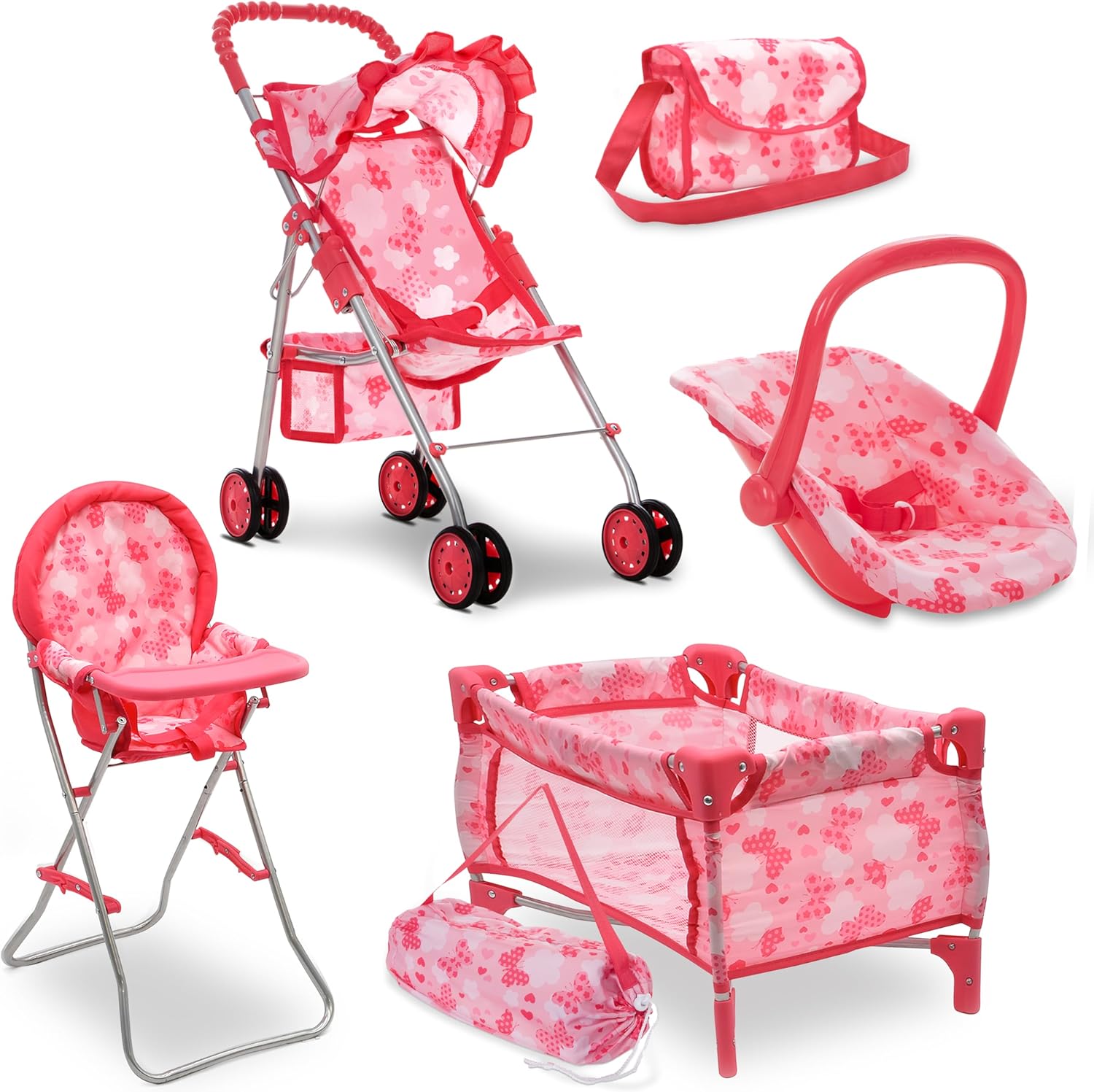 Dolls To Play - Baby Pushchair Set