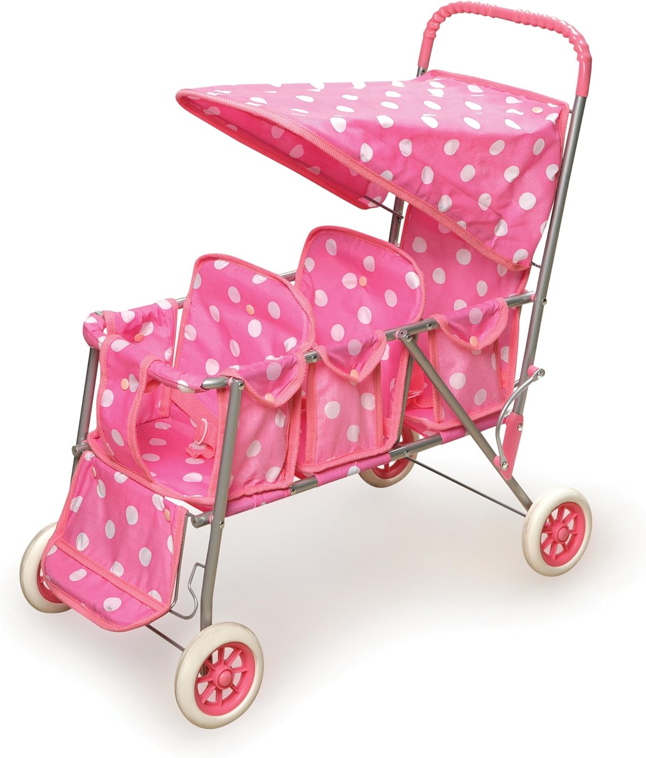 Folding Triple Doll Stroller