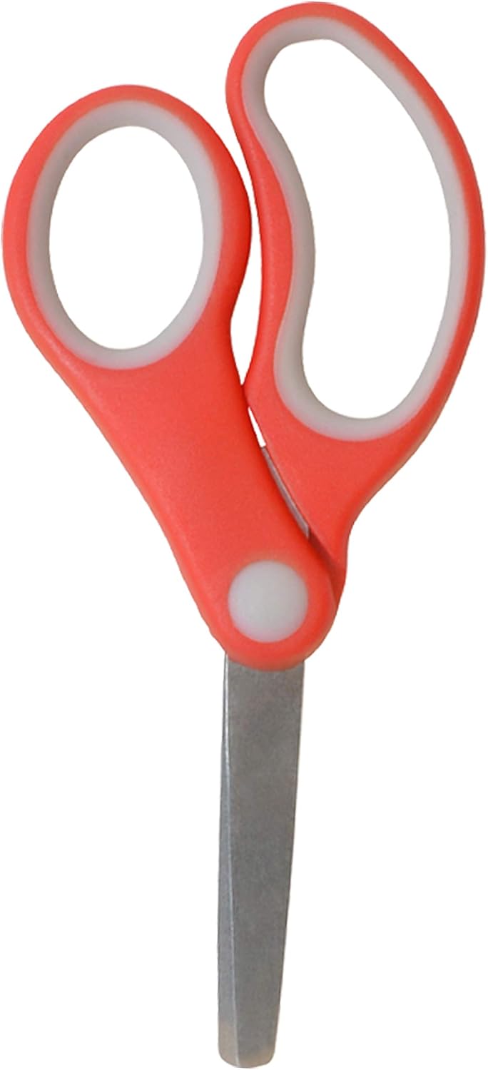 30 Pack 5"Blunt Tip Handed Scissors, Ages 4-8