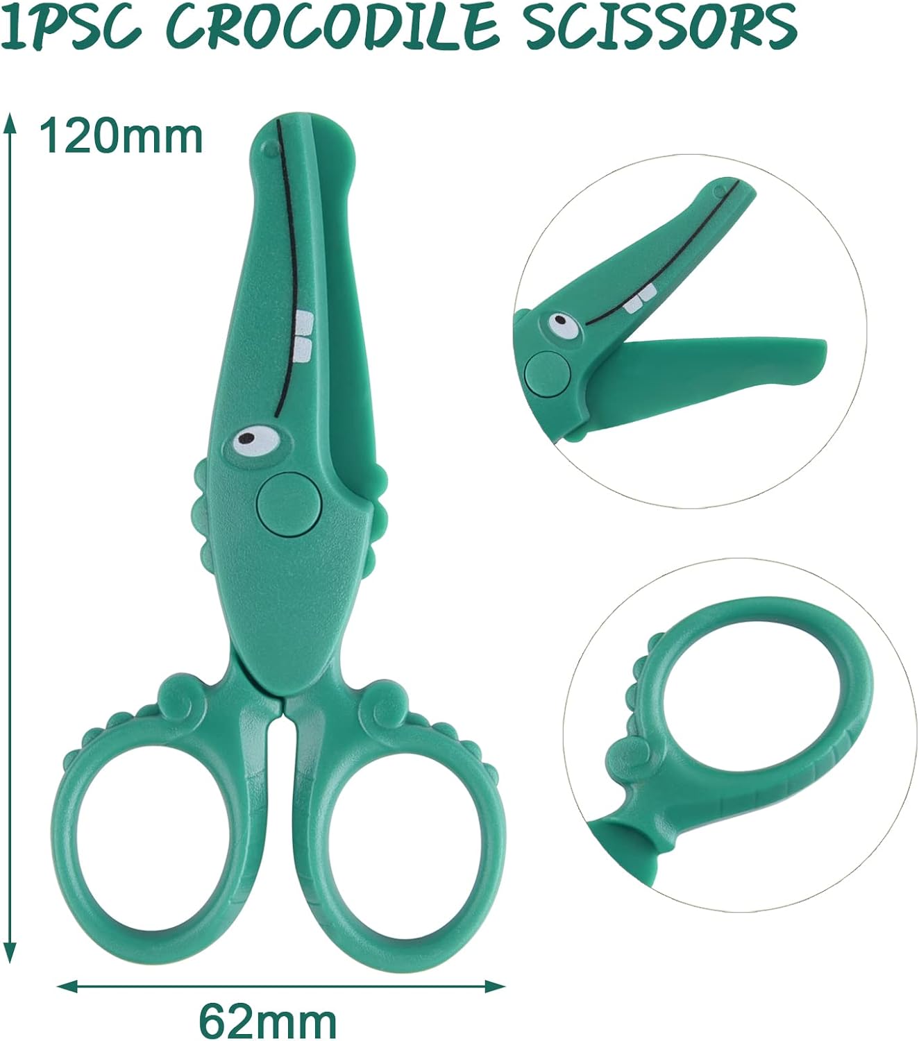 3 Kids Safety Scissors with 100 Pcs Paper Cutting For Paper Craft Supplies, Kids Preschool Training Scissors, Art Craft Plastic Scissors for School Supplies and Scrapbooking Supplies