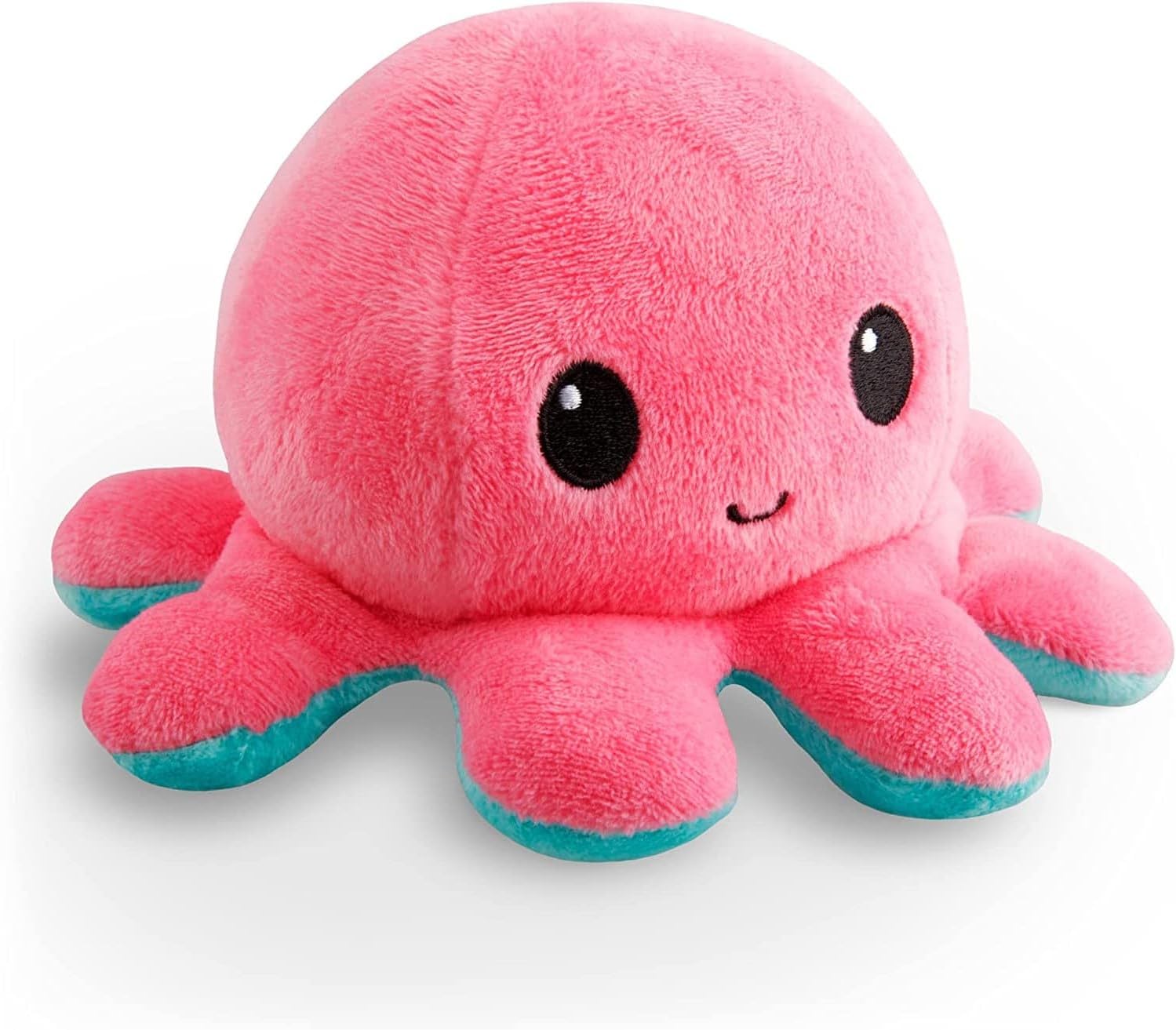 4" Reversible Octopus Plush Toy - Pink + Light Green
