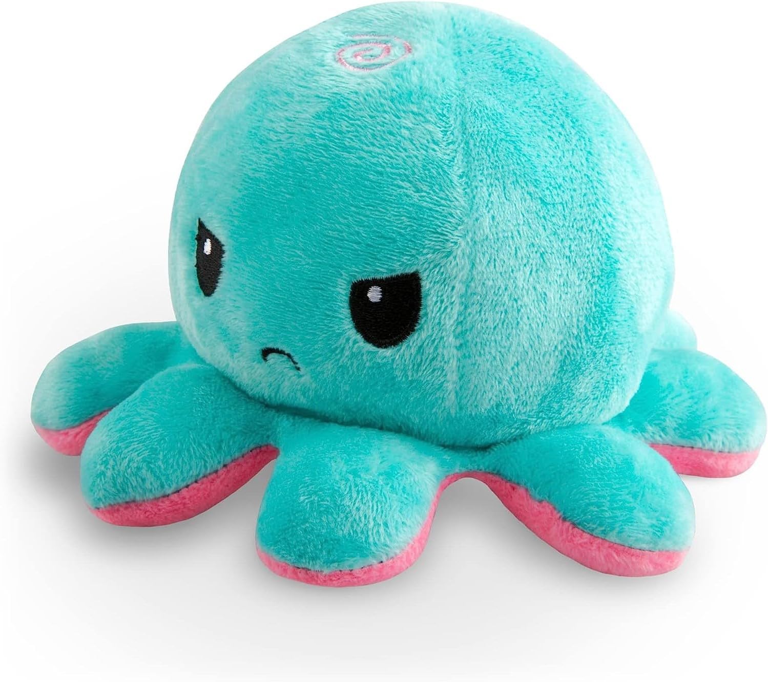 4" Reversible Octopus Plush Toy - Pink + Light Green