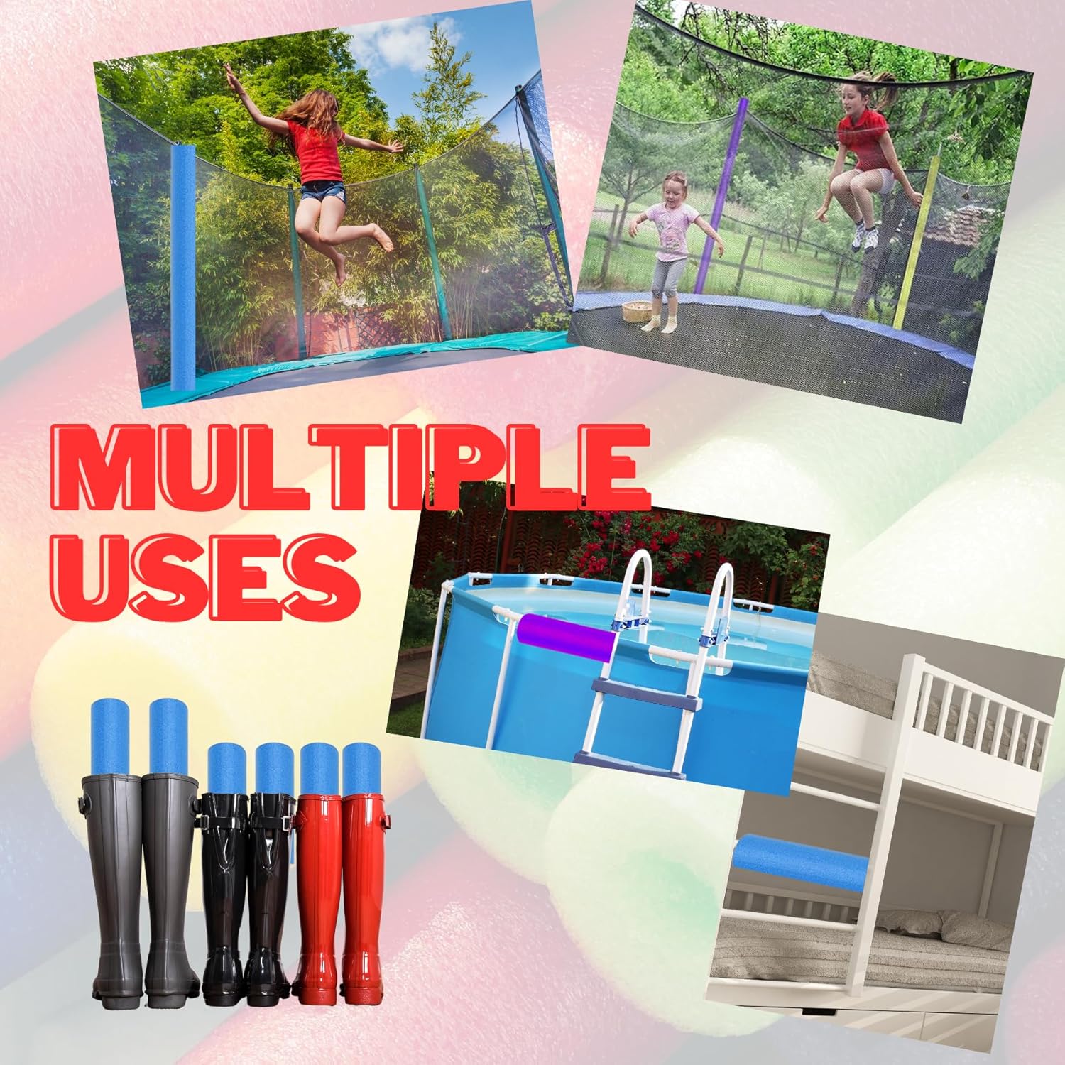 5 Pack 52" Pool Noodles