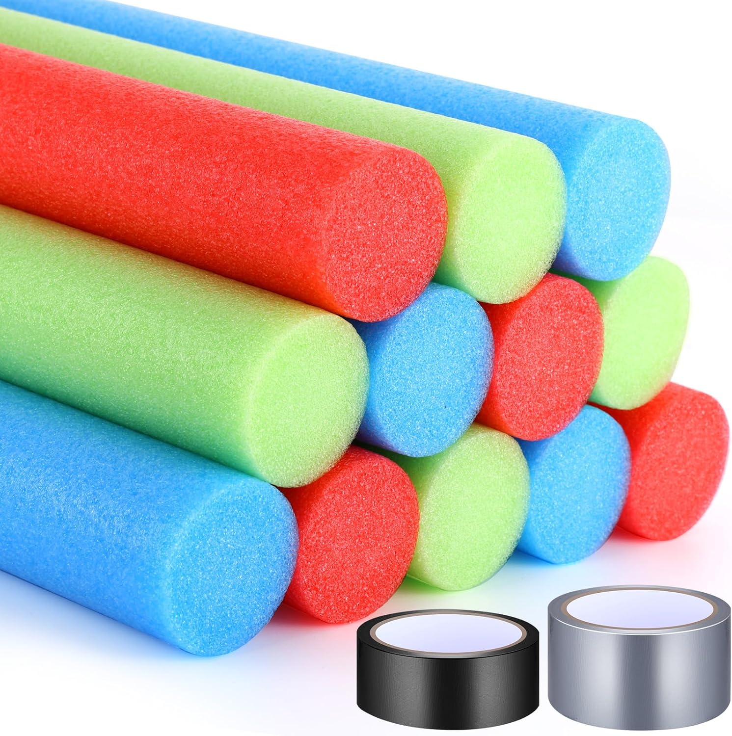 12 Pieces Floating Pool Noodle Tubes