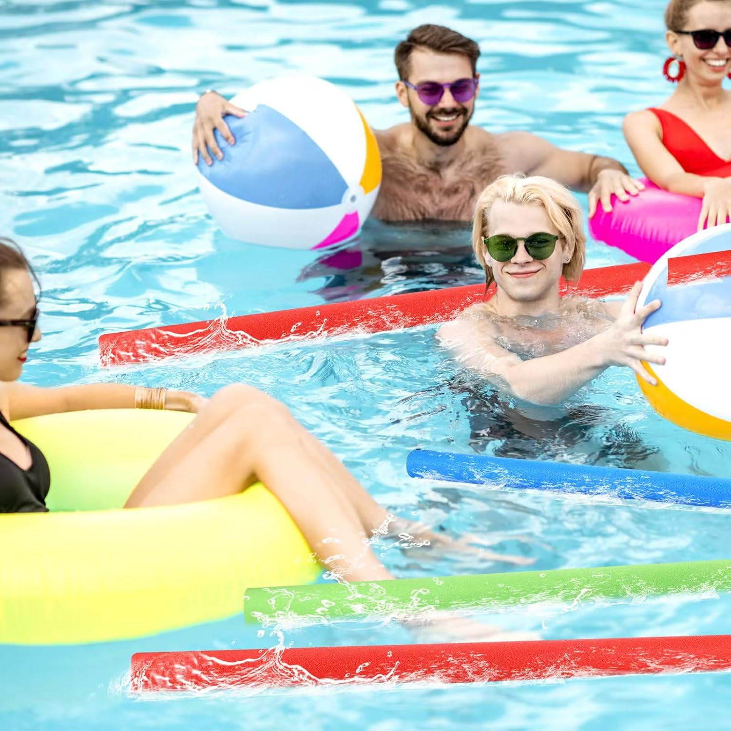 12 Pieces Floating Pool Noodle Tubes