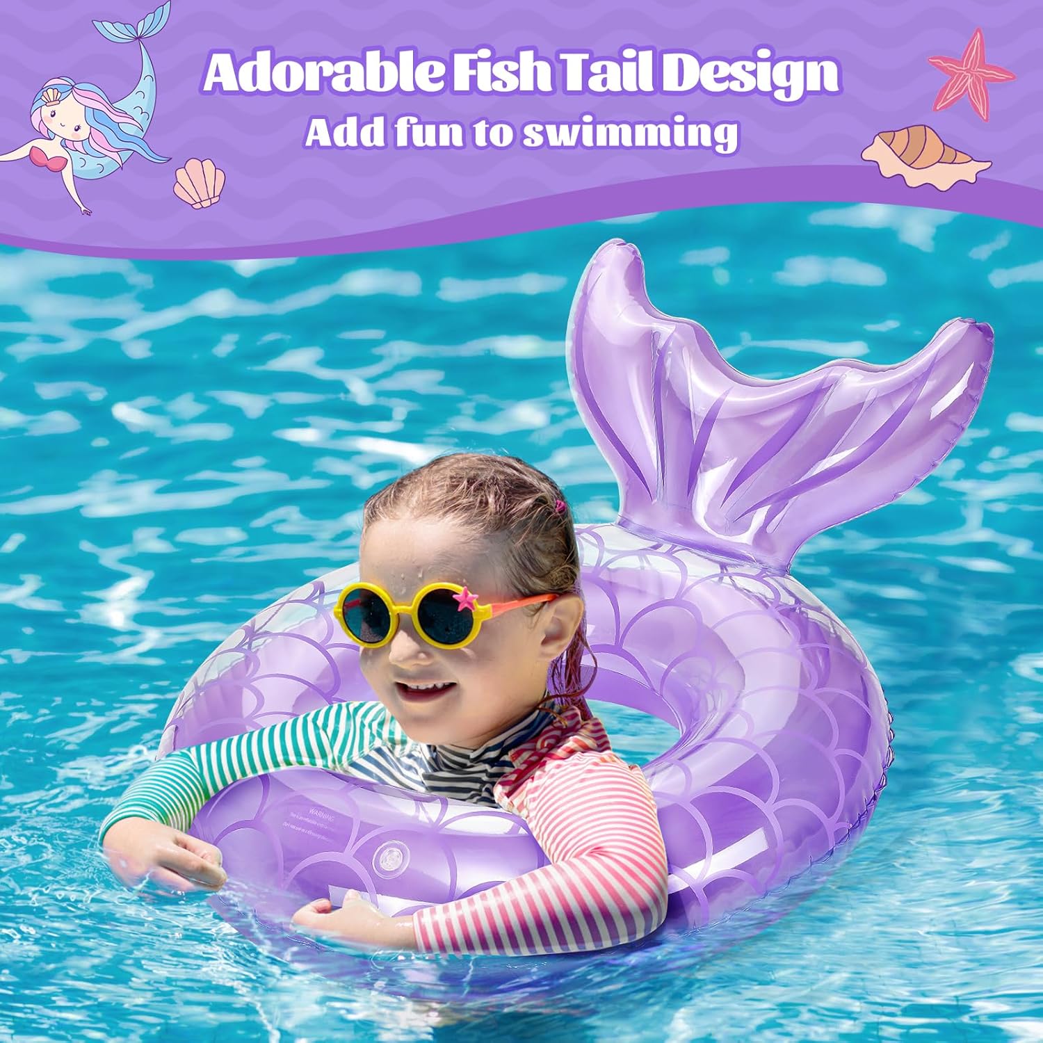 Inflatable Swimming Ring, Cute Pool Floating Tube