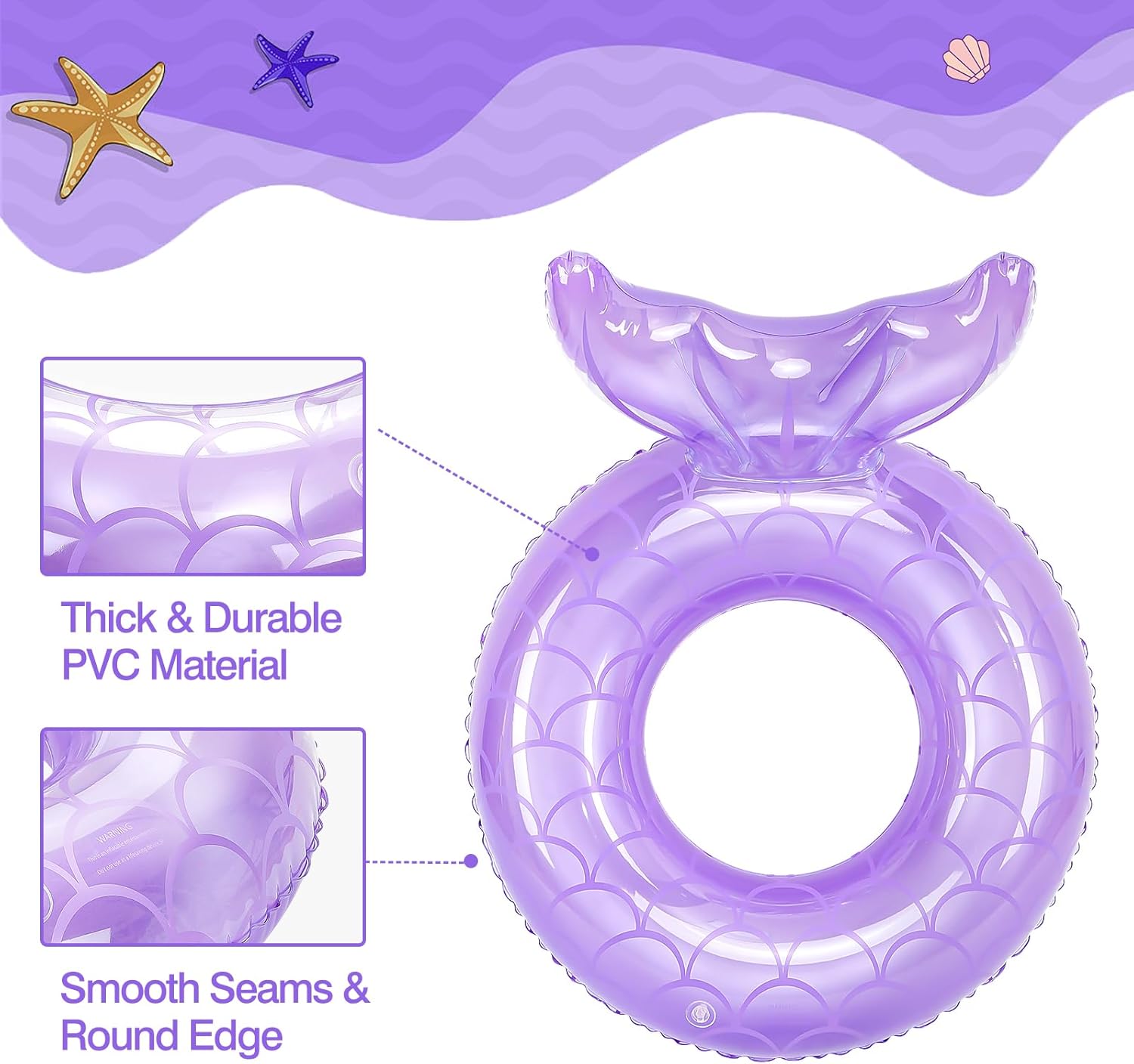 Inflatable Swimming Ring, Cute Pool Floating Tube