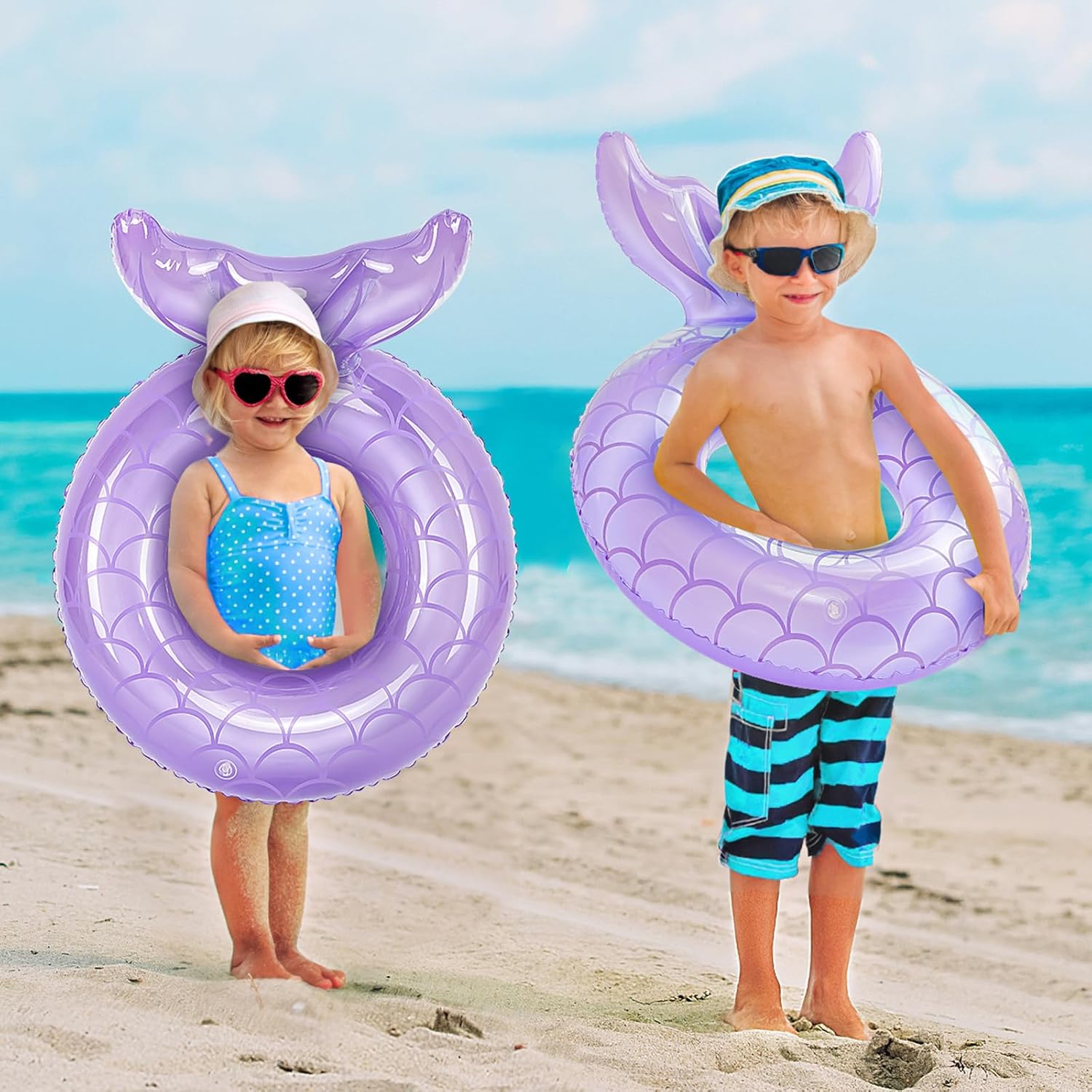 Inflatable Swimming Ring, Cute Pool Floating Tube