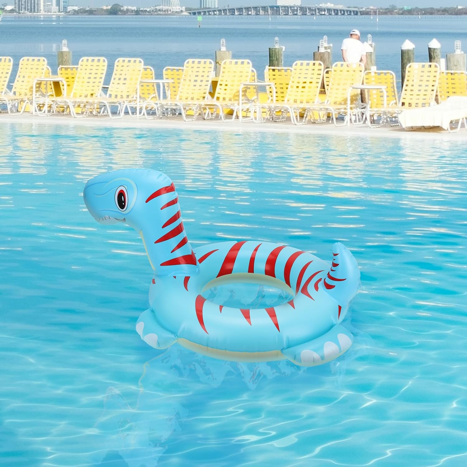 Inflatable Dinosaur Pool Floats for Kids Ages 3-6