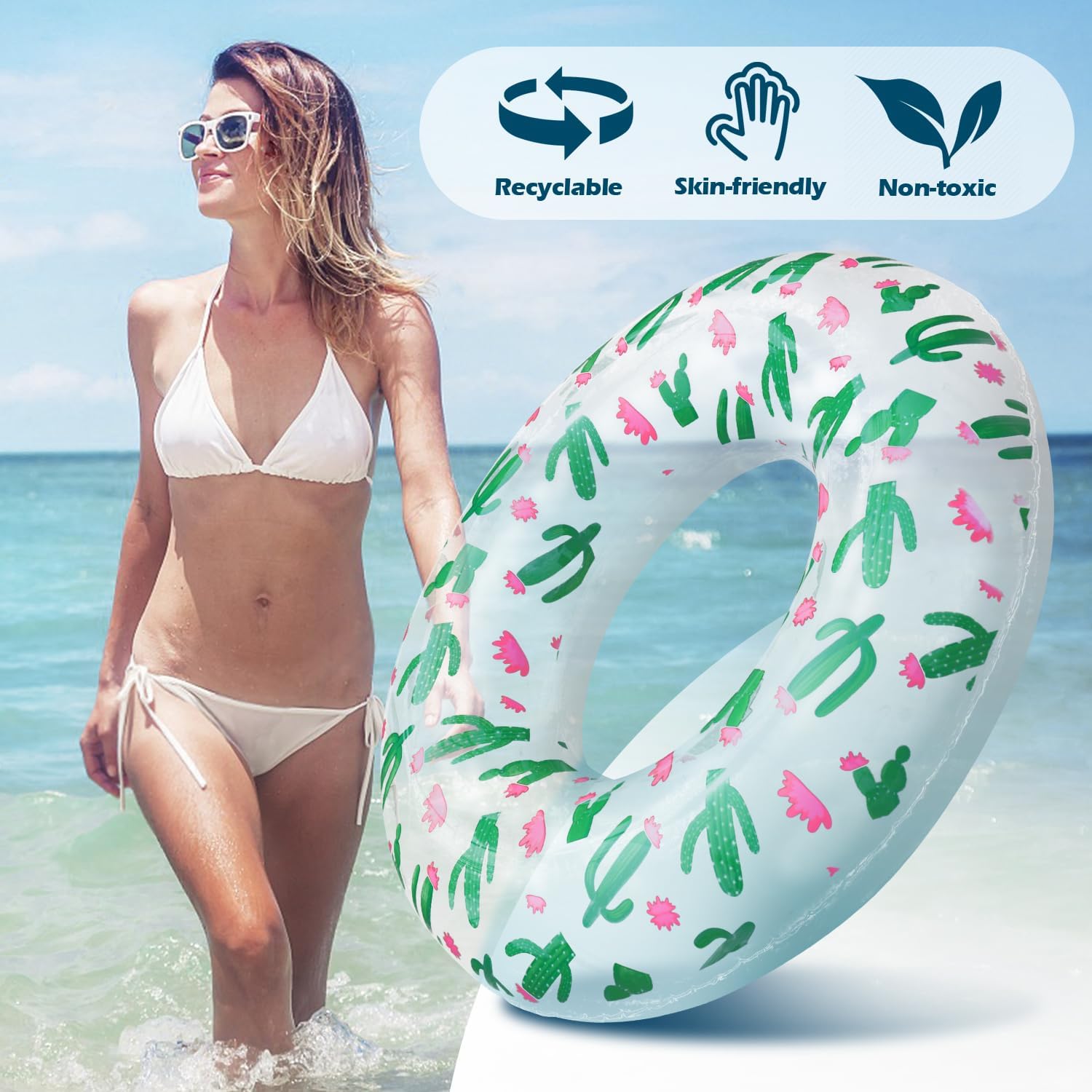 Adult Pool Tube, Clear Pool Float Tube