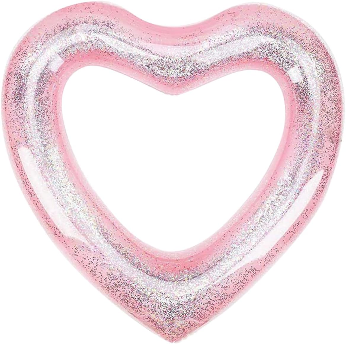 47.3 x 39.4" Inflatable Heart Shaped Pool Pontoon Boat