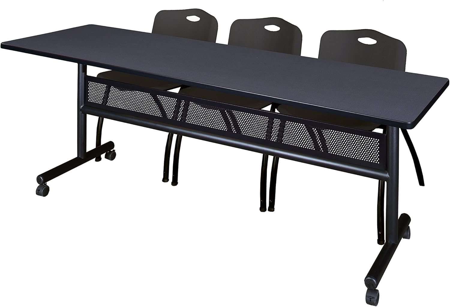 2" M Stacking Chair Mobility Training Table, Wood Metal