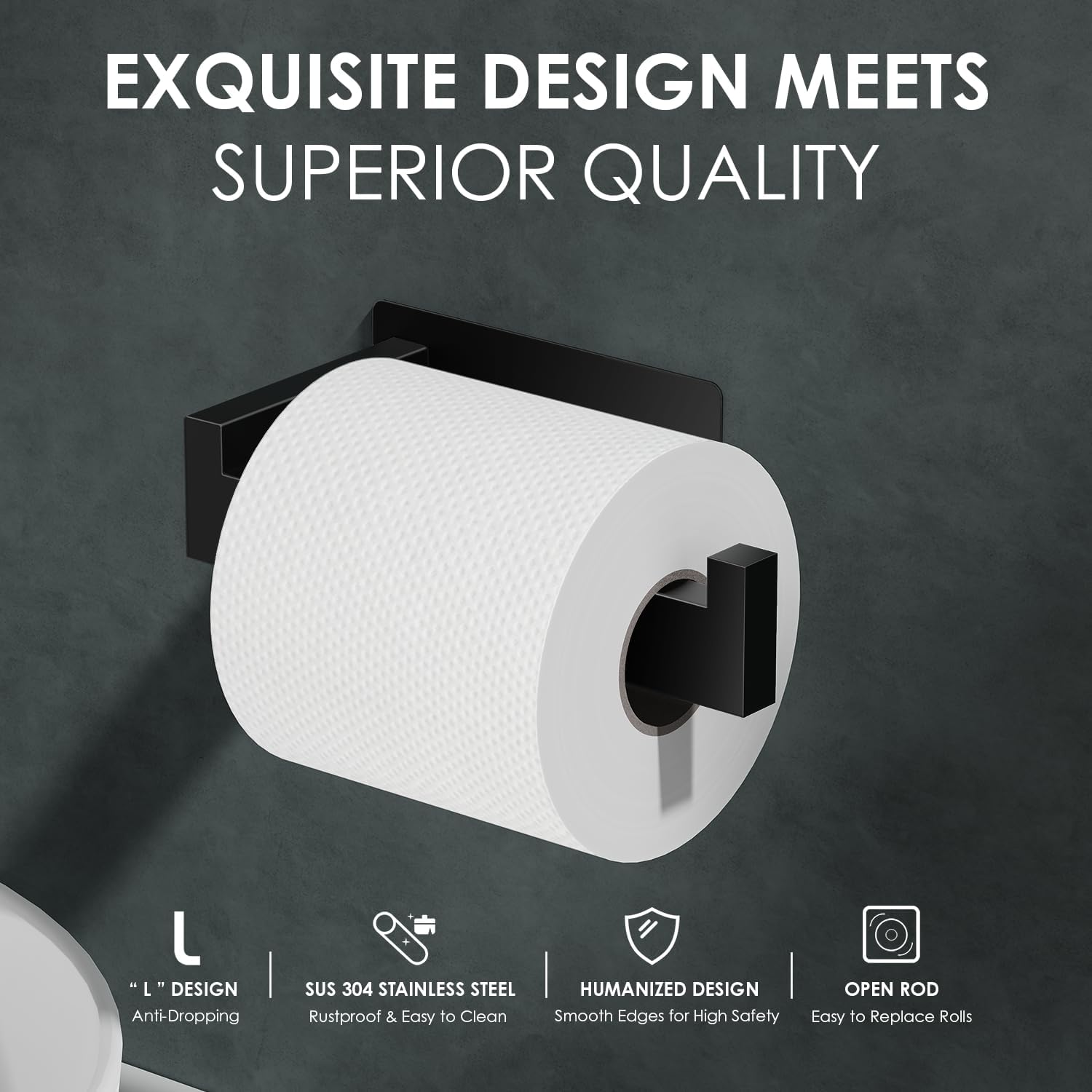 Auxmir Self-Adhesive Toilet Paper Holder