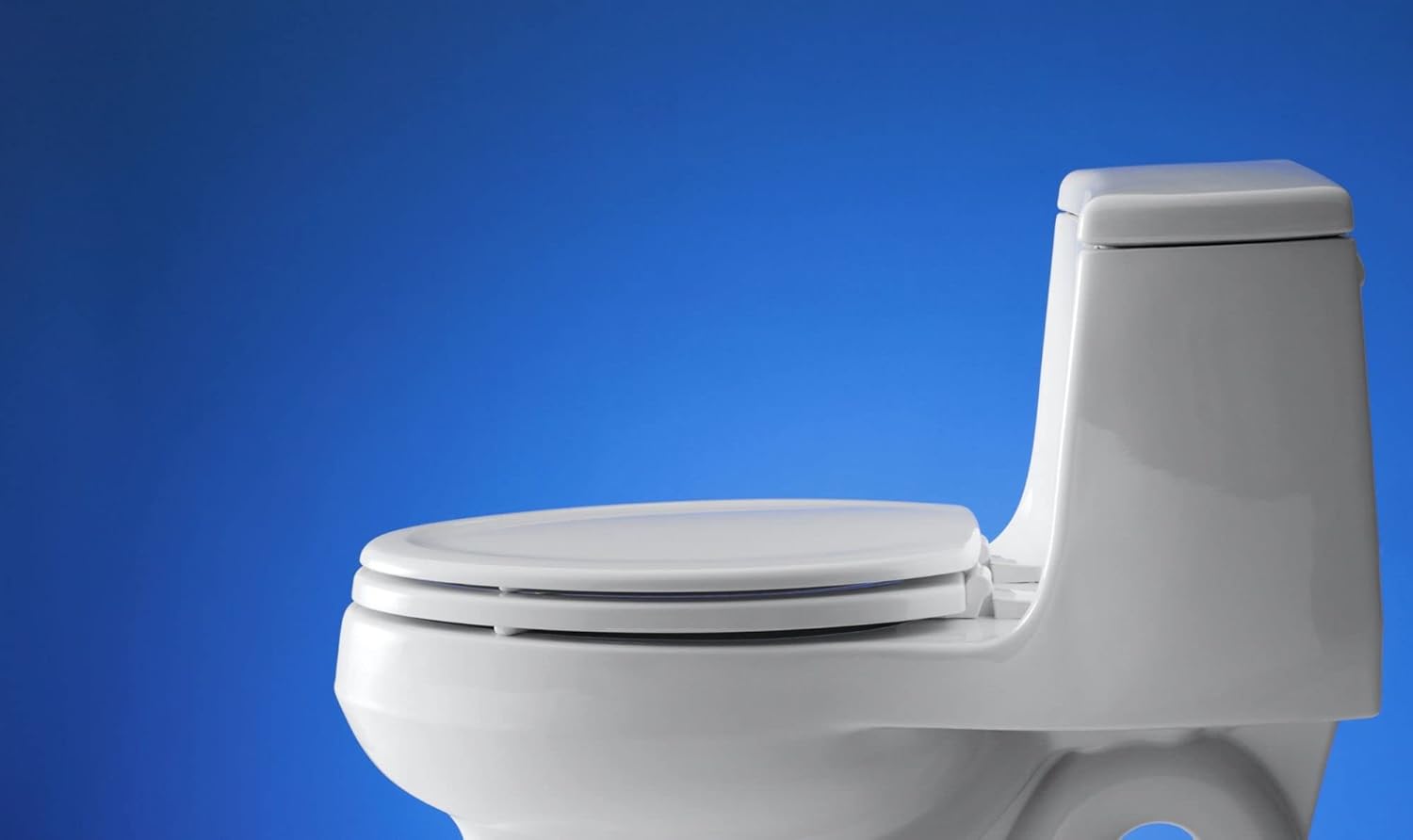 KOHLER Kohler K-4647-0 Stonewood Elongated Toilet Seat, Wood Toilet Seat, White, Fits Most Elongated Toilets, Includes Color-Matched Plastic Hinges