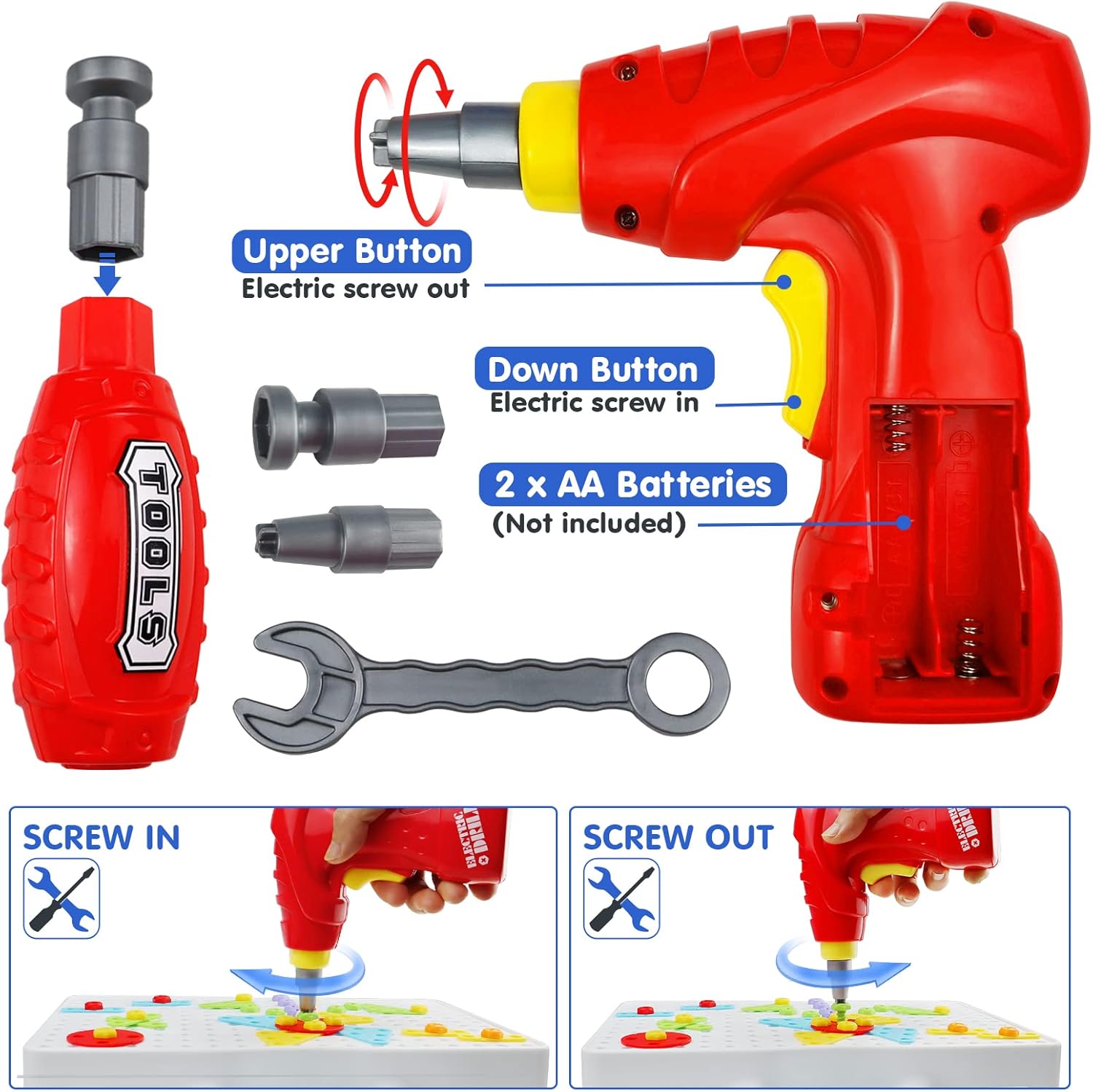 232 Pieces STEM Kids Drill Toys Set