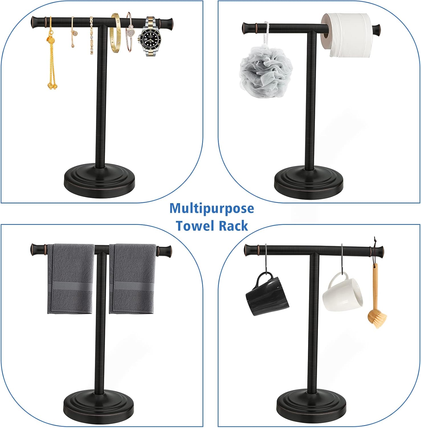 13“ Oiled Bronze Towel Rack