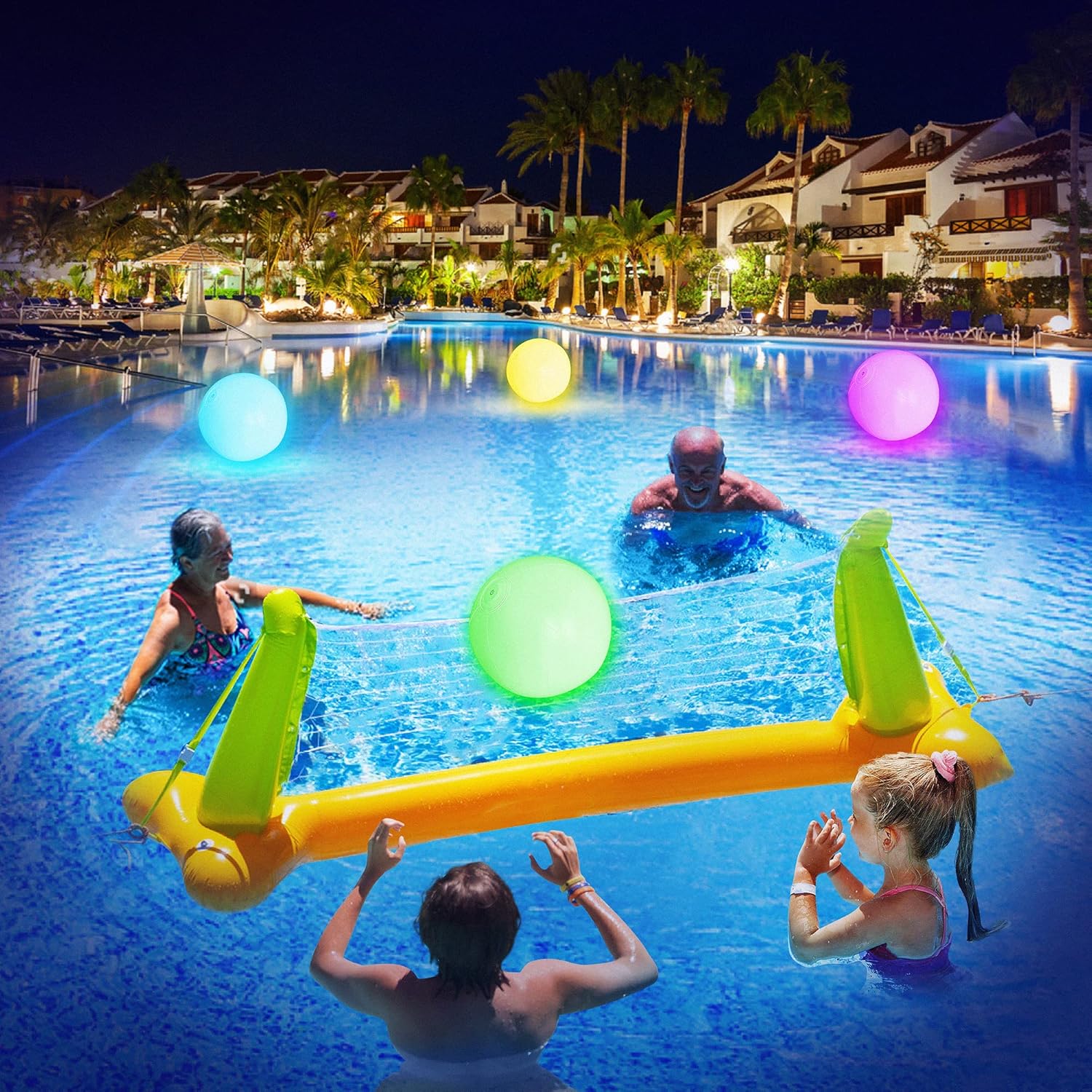 4 Pack Children's Light Up Beach Balls