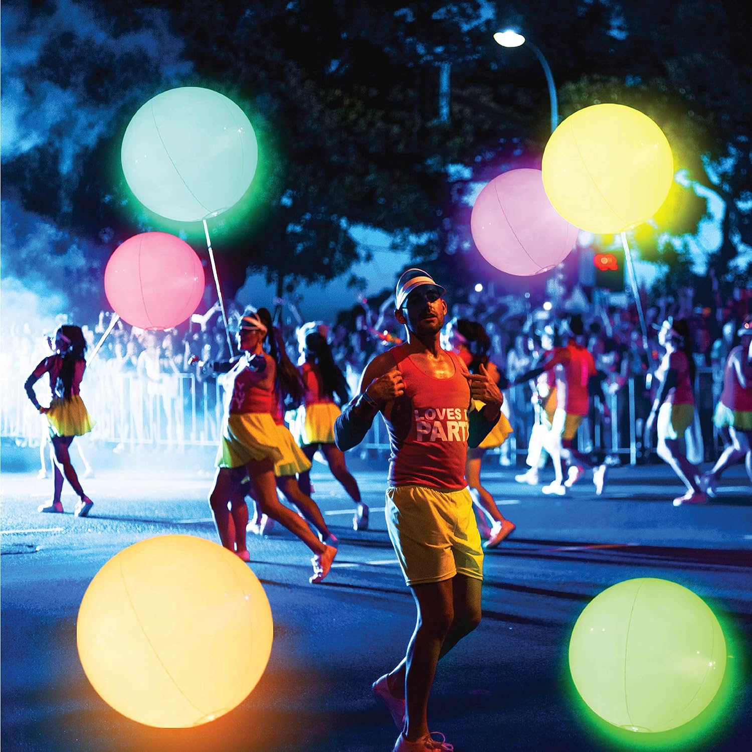 4 Pack Children's Light Up Beach Balls