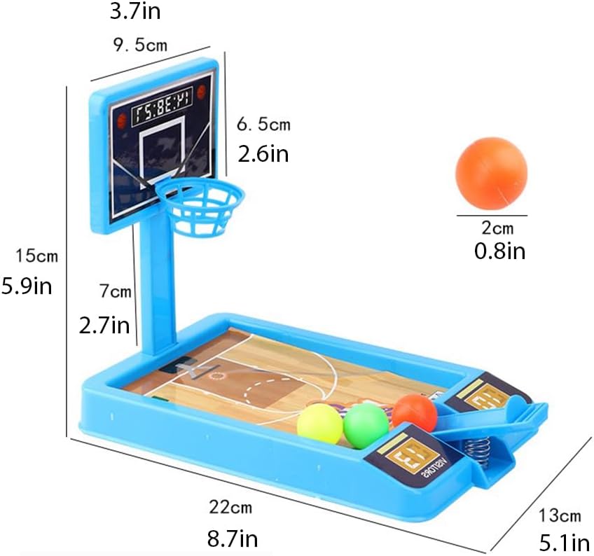 2 Pack Basketball Game Toys, Tabletop Shooting Game
