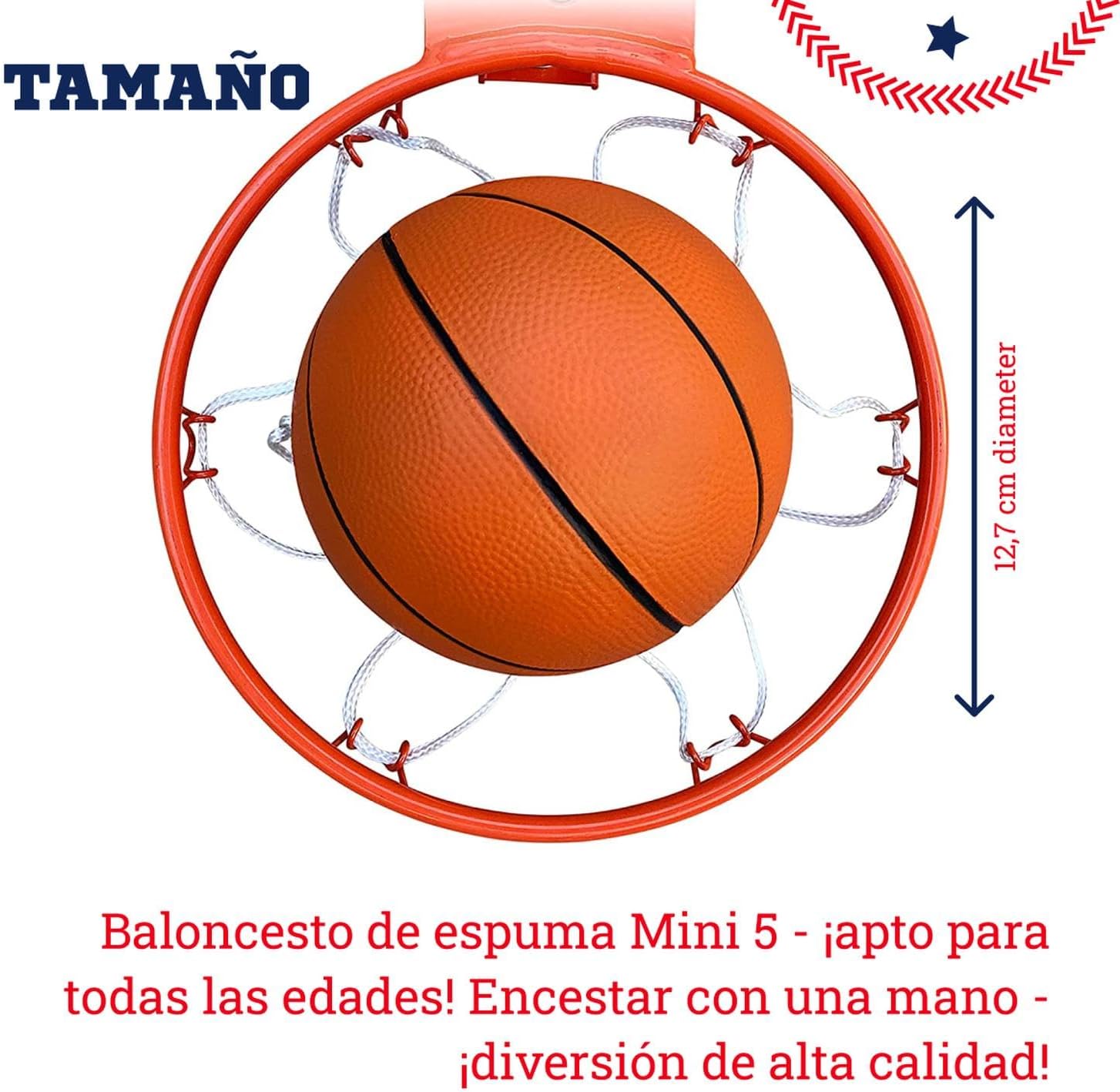 5 Inch Foam Mini Basketball, 2 Pack Set