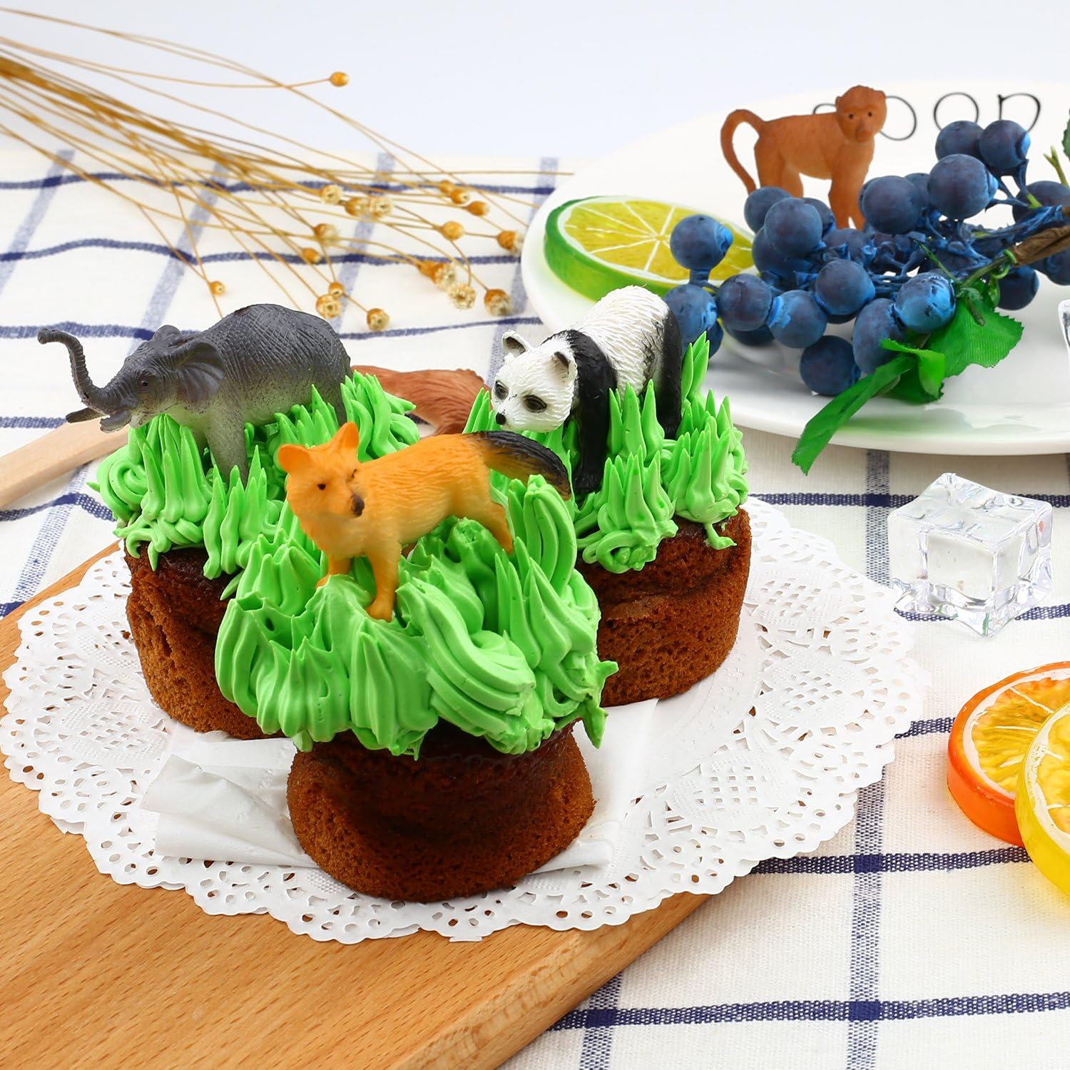 54 Pack Mini Jungle Animals Playset