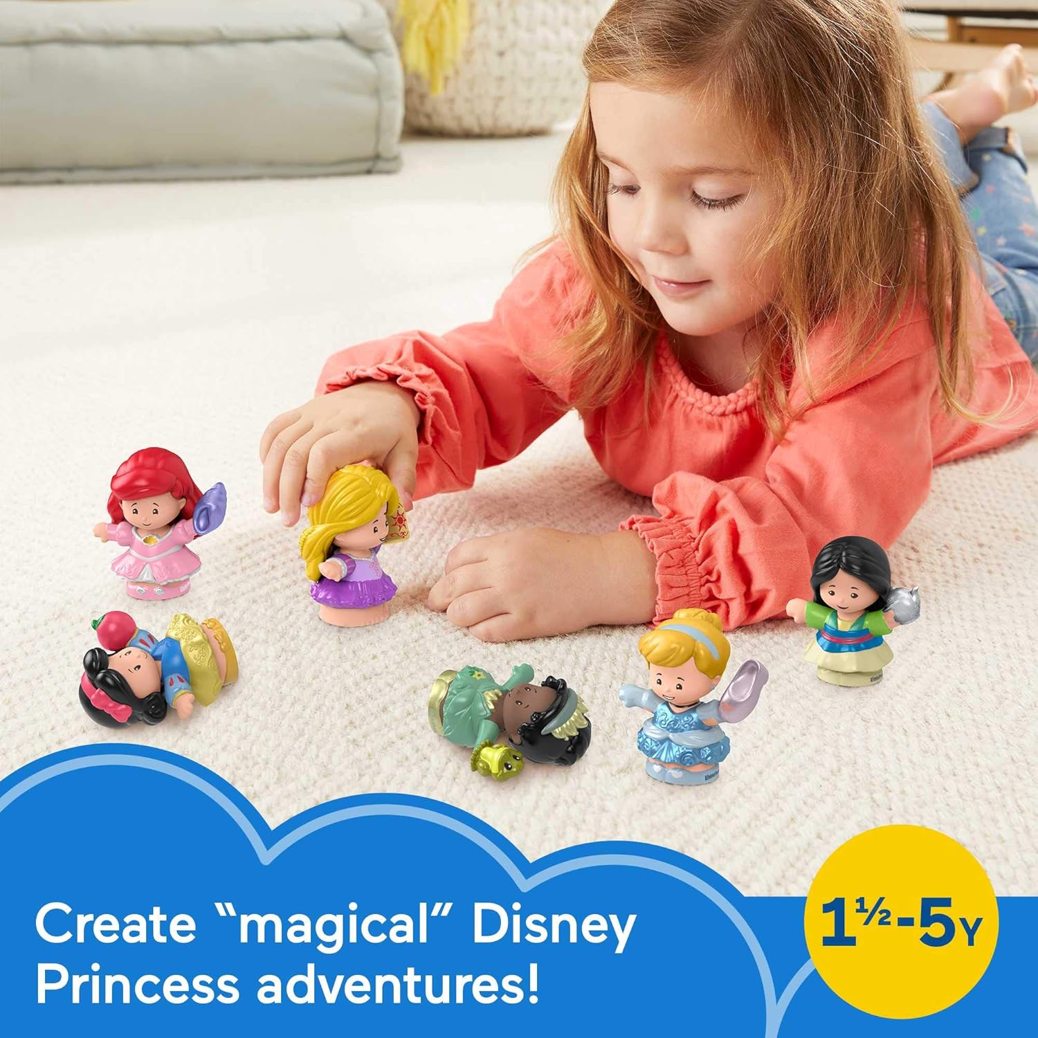 Little People Disney Princess Set, 6 Dolls