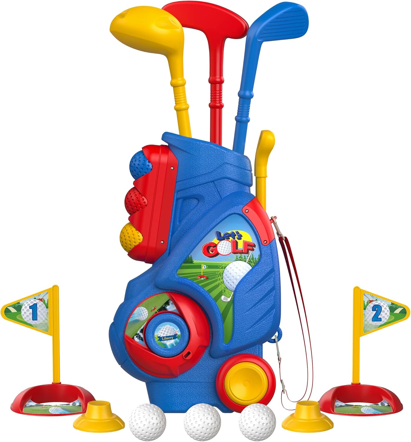 Toddler Golf Set, Upgraded Kids Golf Cart