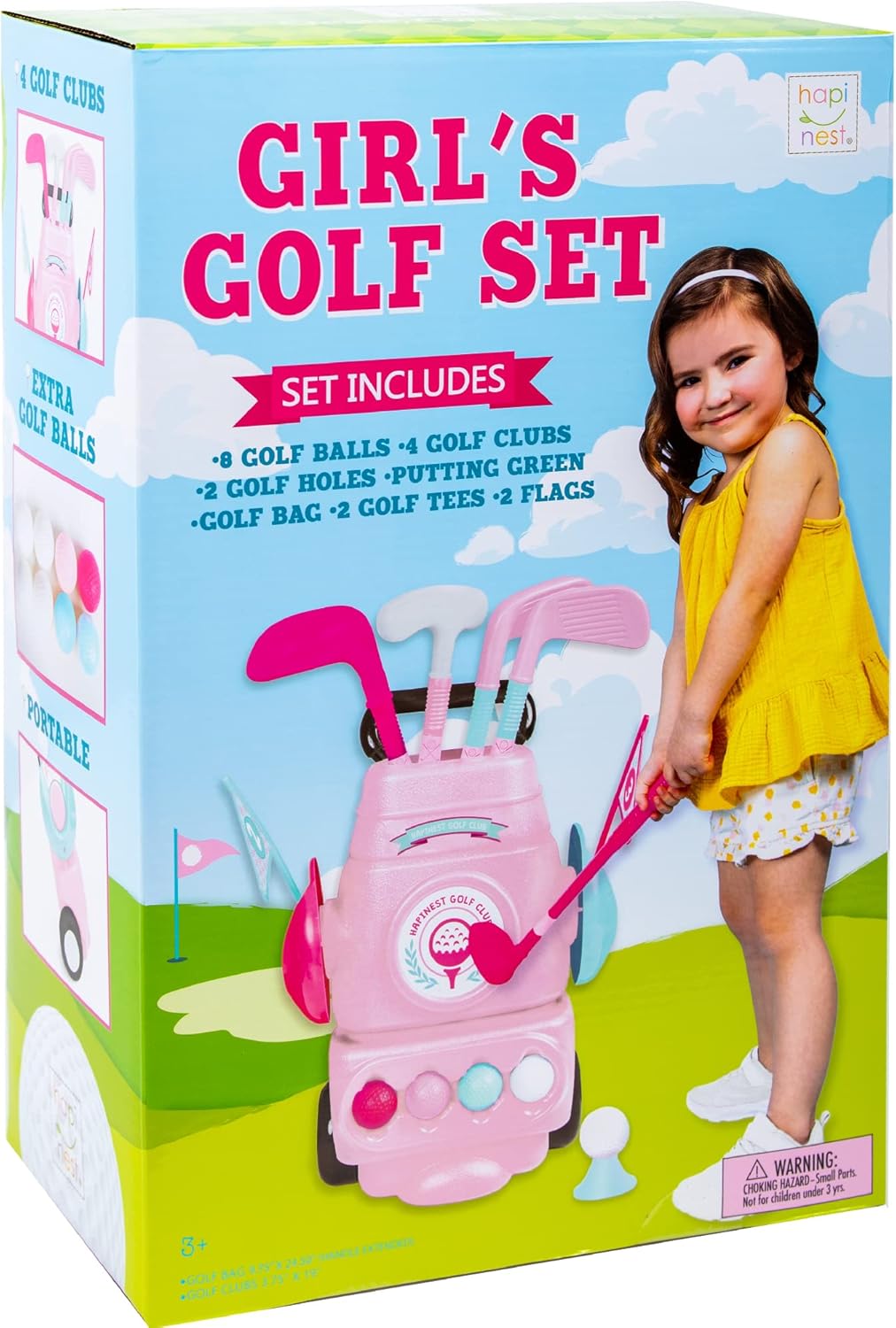 Hapinest Girls Toddler Golf Set, Mini Golf Set for Kids