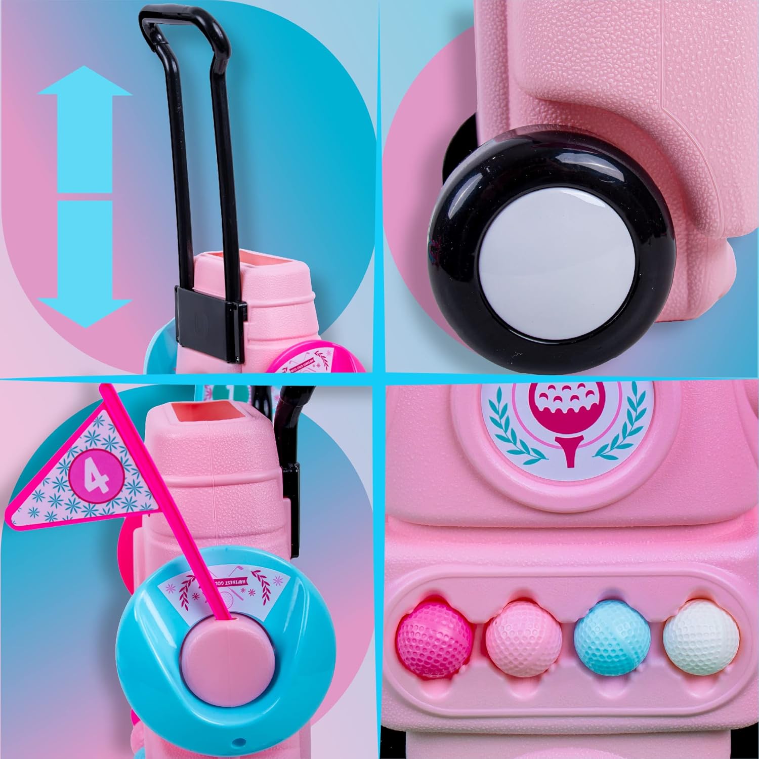Hapinest Girls Toddler Golf Set, Mini Golf Set for Kids