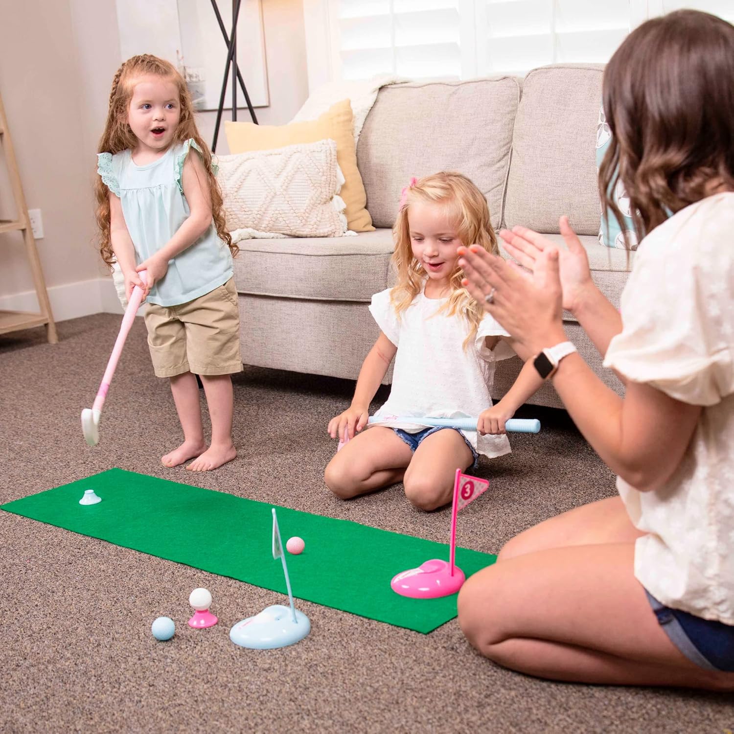 Hapinest Girls Toddler Golf Set, Mini Golf Set for Kids