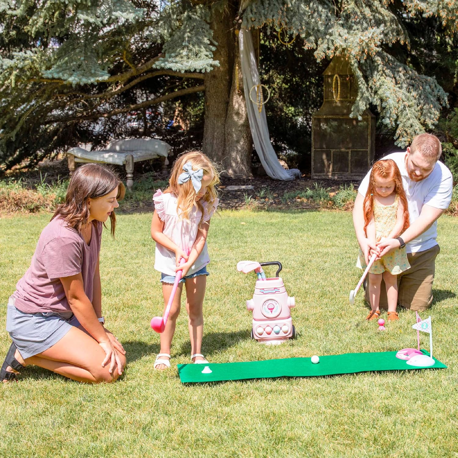 Hapinest Girls Toddler Golf Set, Mini Golf Set for Kids