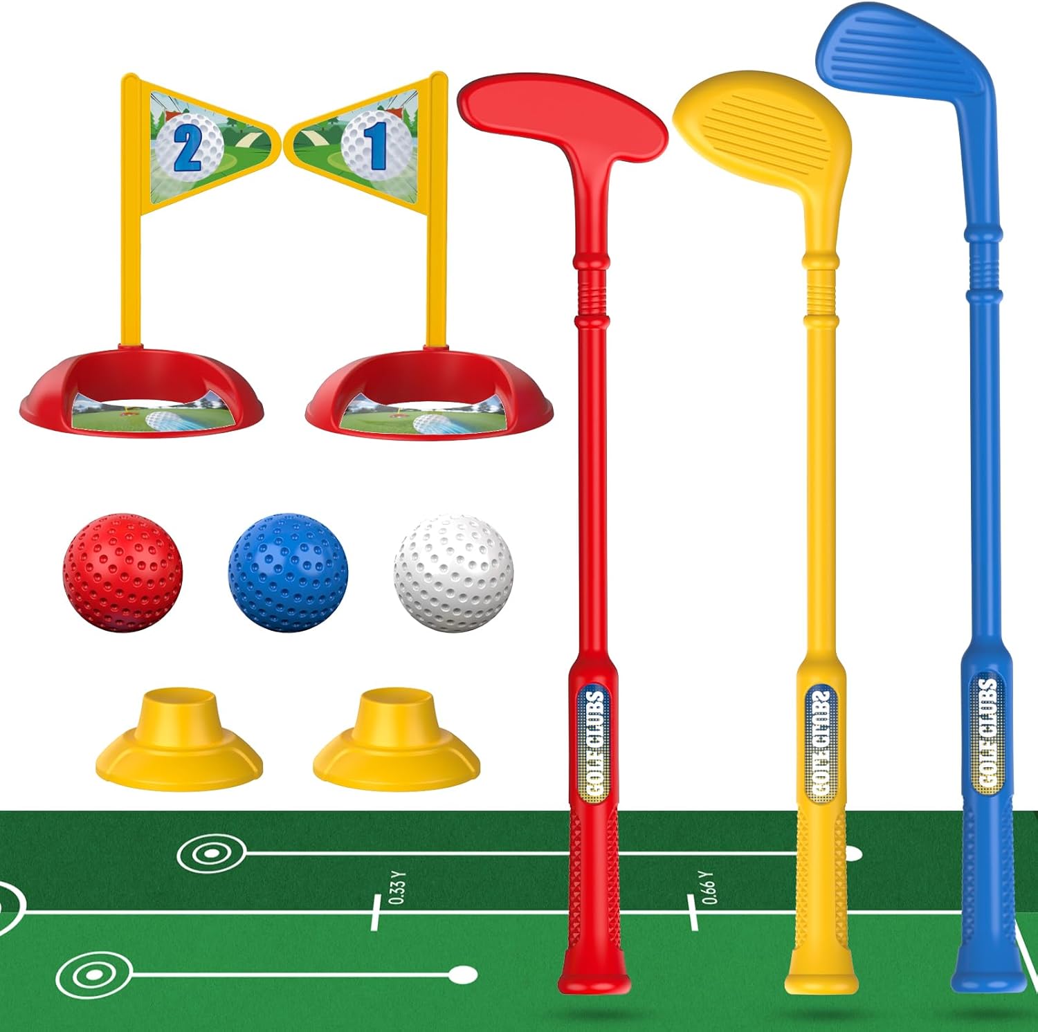 Toddler Golf Set for 2-5 Years Old, Kids Golf Clubs Set