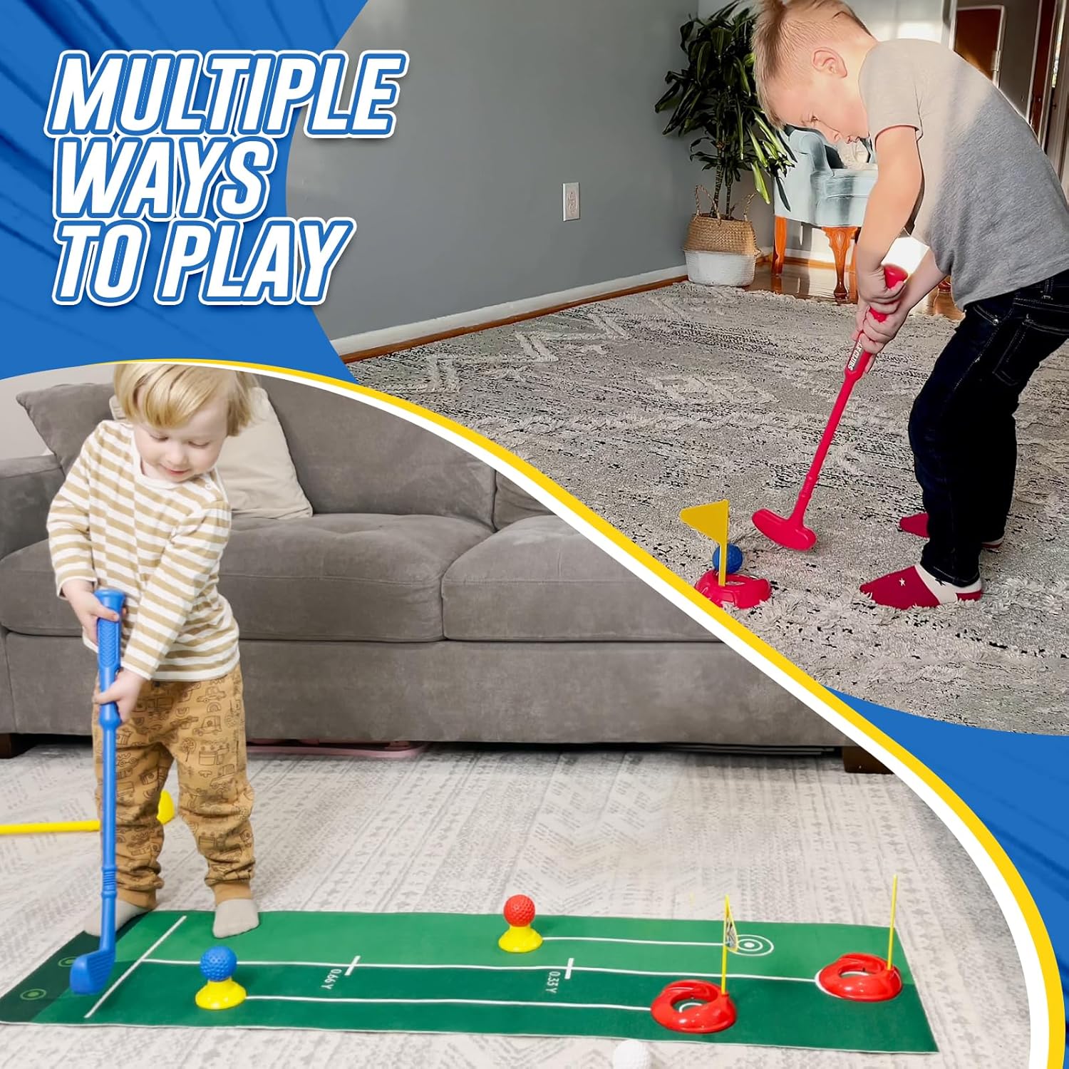 Toddler Golf Set for 2-5 Years Old, Kids Golf Clubs Set