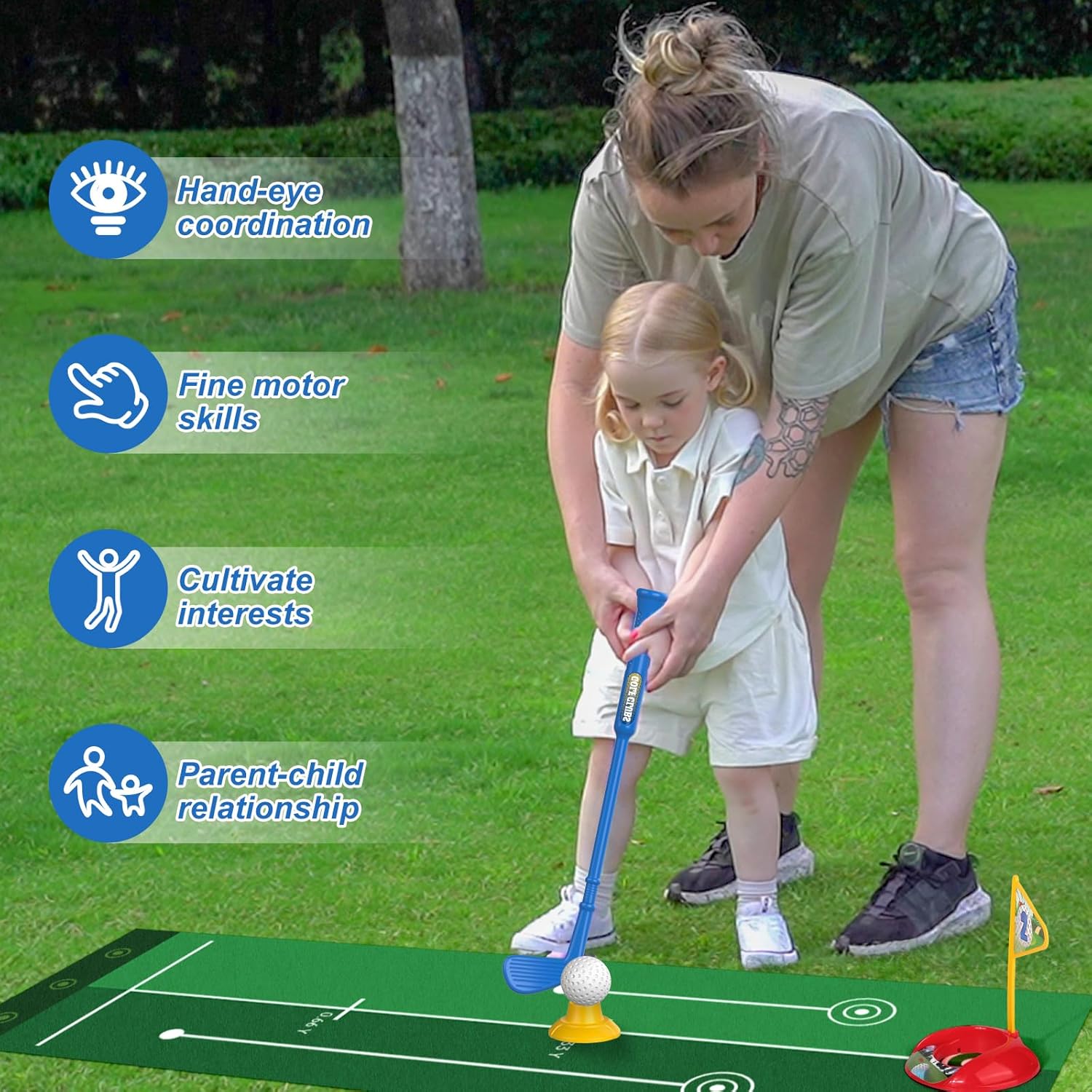Toddler Golf Set for 2-5 Years Old, Kids Golf Clubs Set