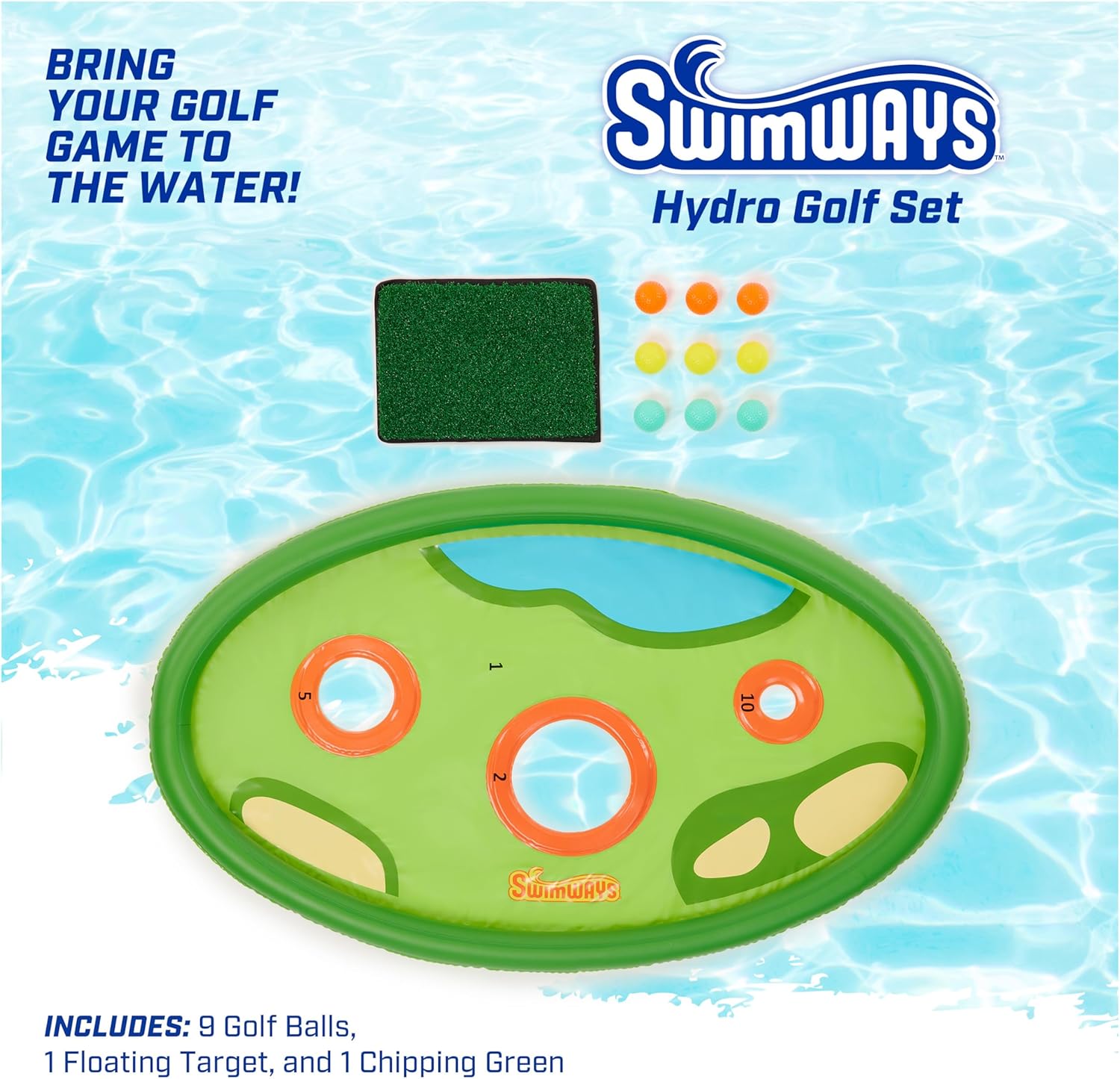 Hydro Golf, Floating Pool Game, Ages 5 and Up
