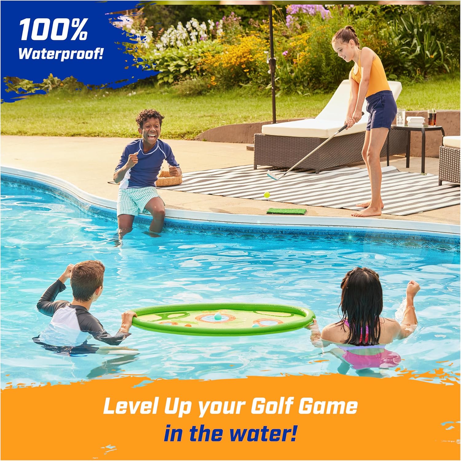 Hydro Golf, Floating Pool Game, Ages 5 and Up