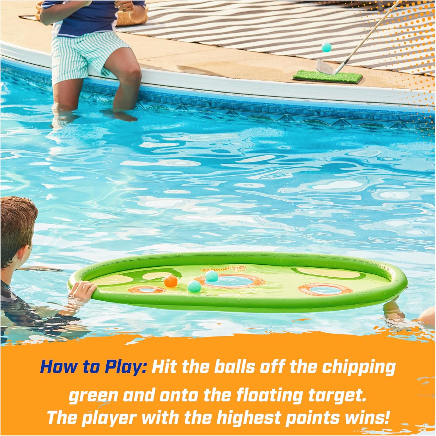 Hydro Golf, Floating Pool Game, Ages 5 and Up