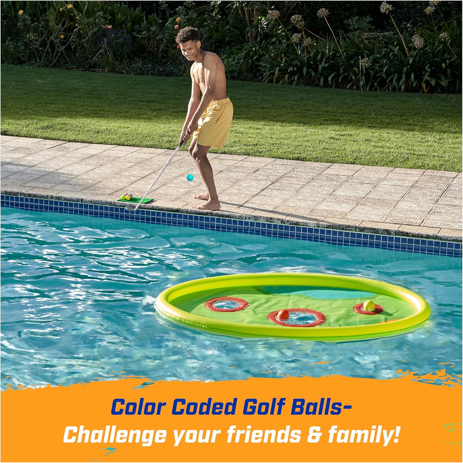 Hydro Golf, Floating Pool Game, Ages 5 and Up