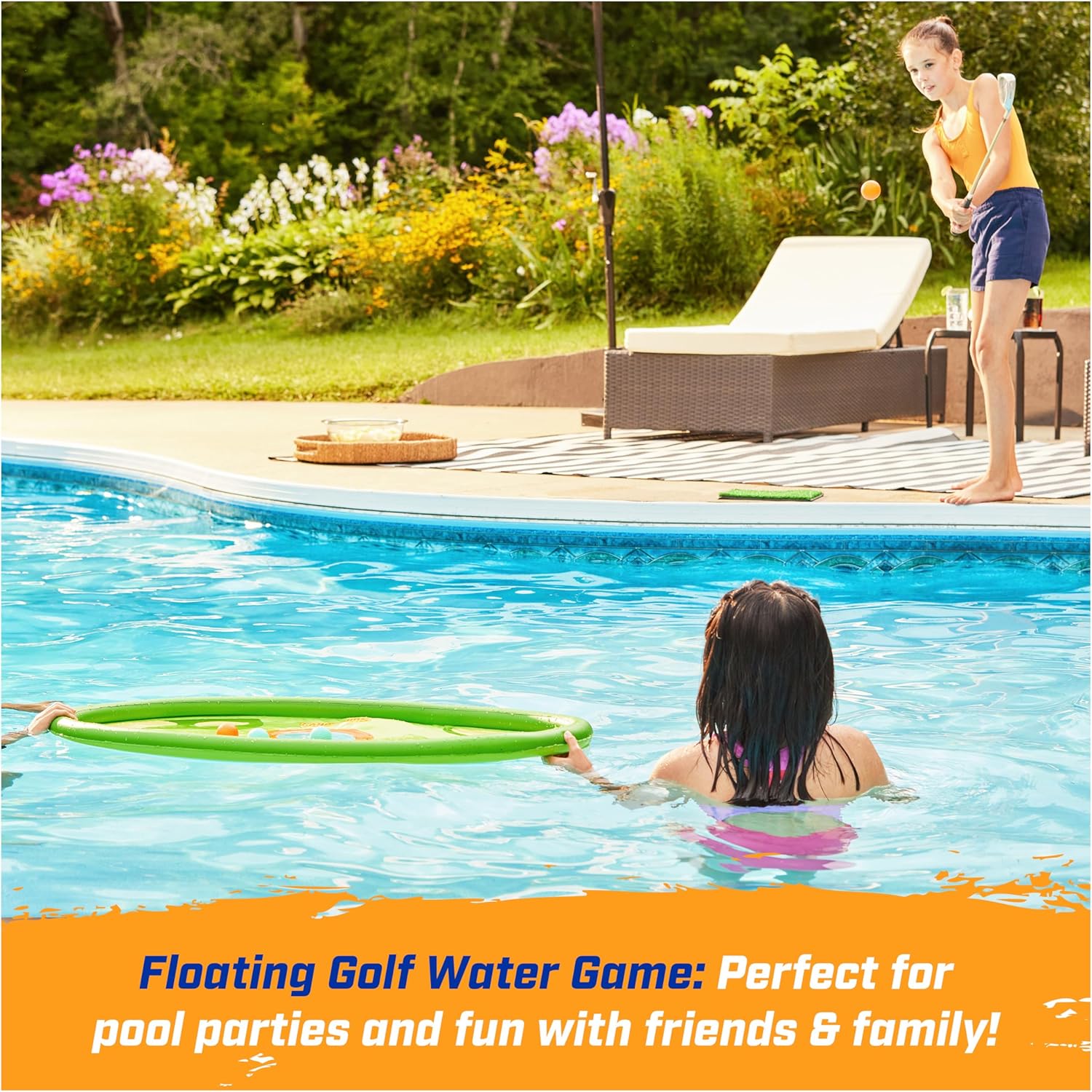 Hydro Golf, Floating Pool Game, Ages 5 and Up
