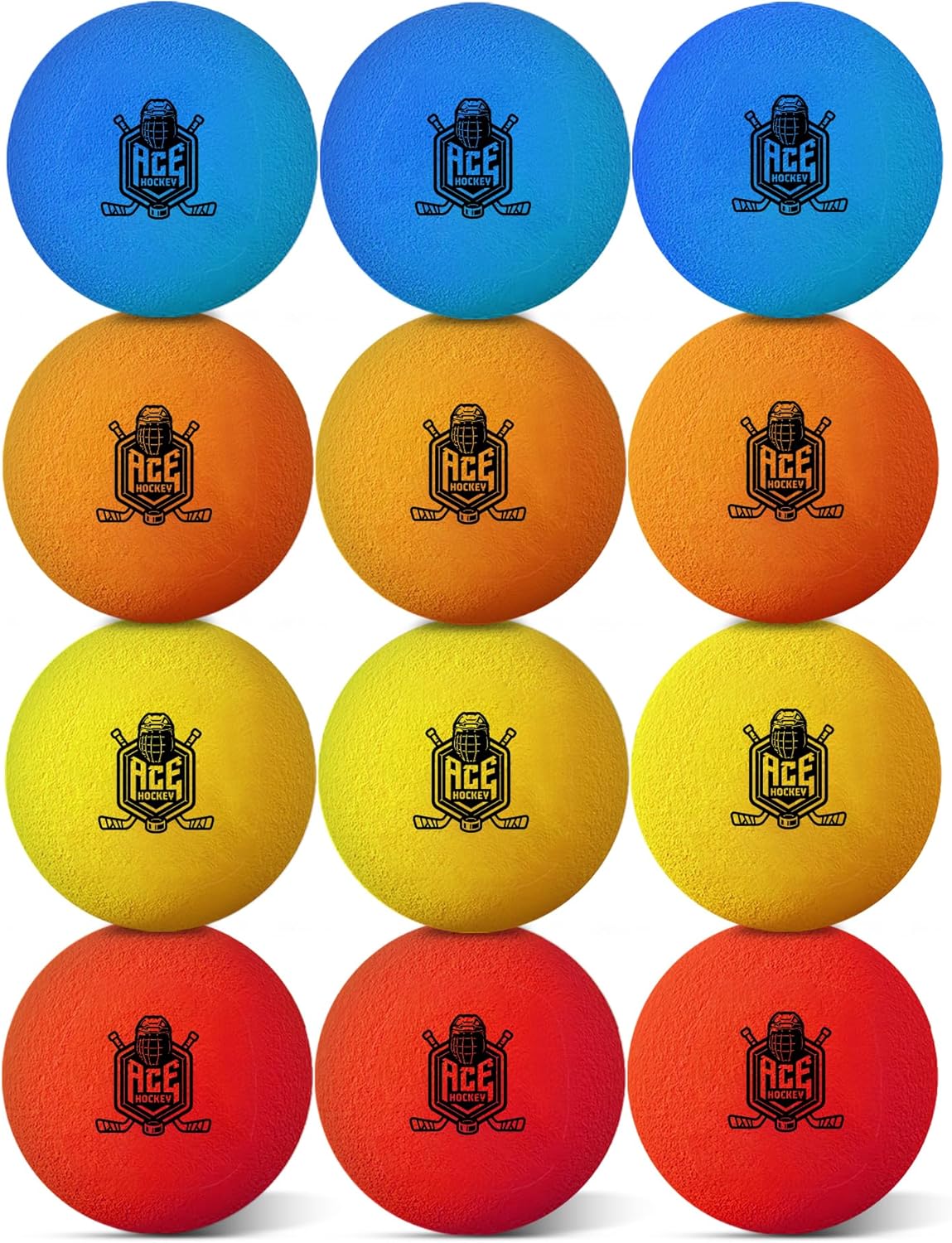 Mini Hockey Balls, 12 Soft Foam Balls for Knee Hockey