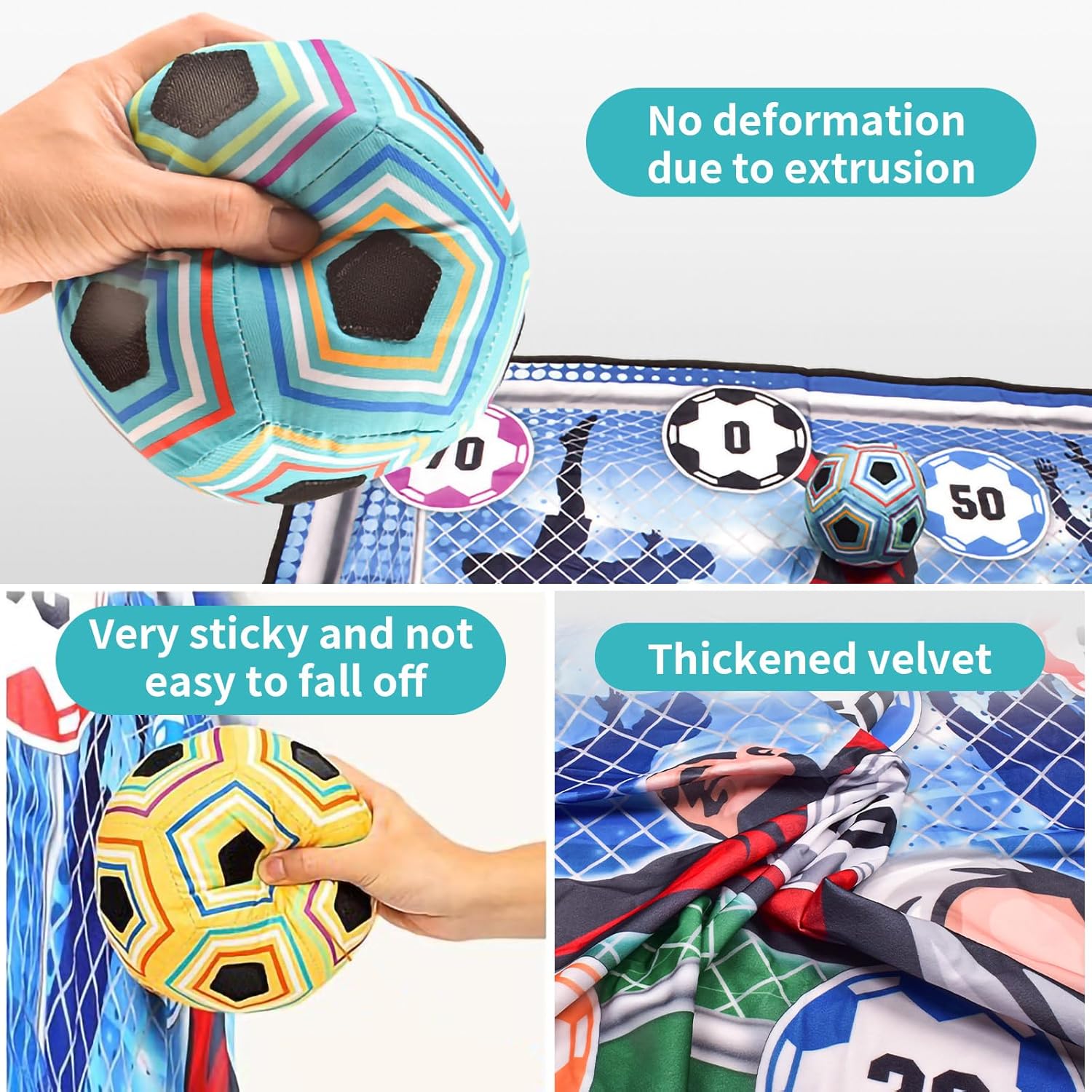 Soccer Playmat Set, Indoor Goal Throwing Party Game