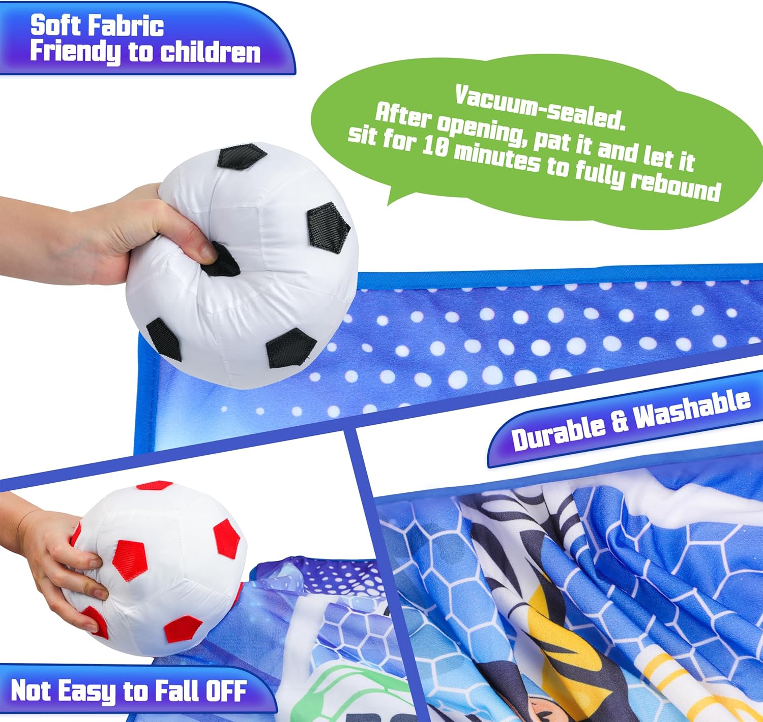 Helsort Kids Indoor Soccer Game, Backyard Throwing Soccer Goal