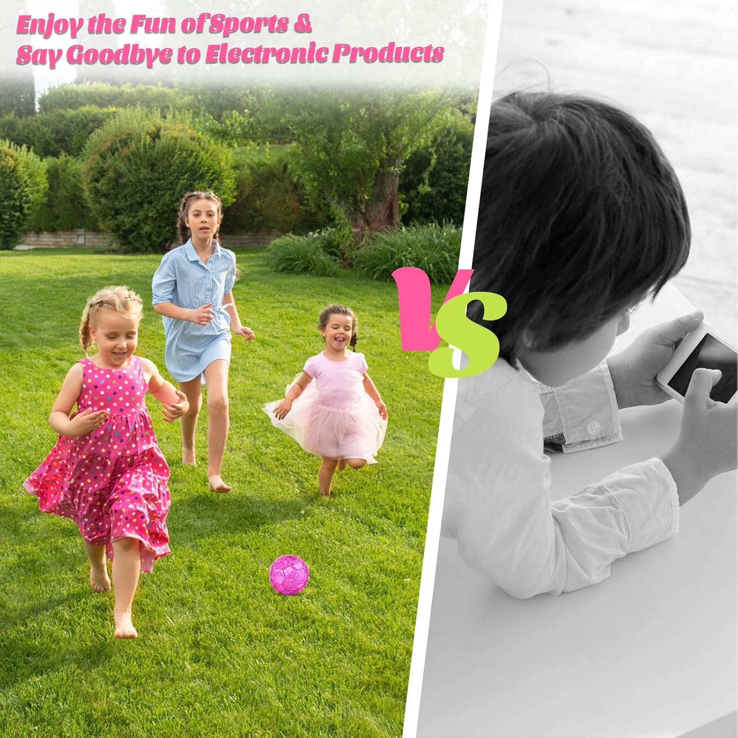 Pink Mini Soccer Ball #2, PVC Backyard Outdoor Toys