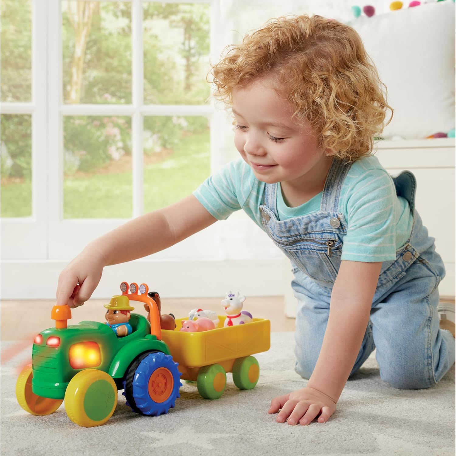 Farm Playset with Tractor, Characters, and Farm Animals