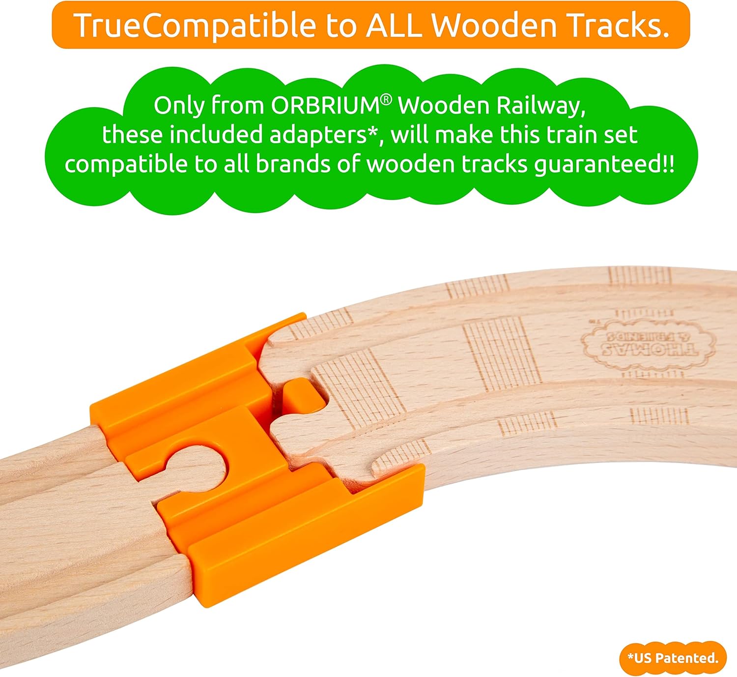 52 Pack Deluxe Wooden Train Set, Storage Box
