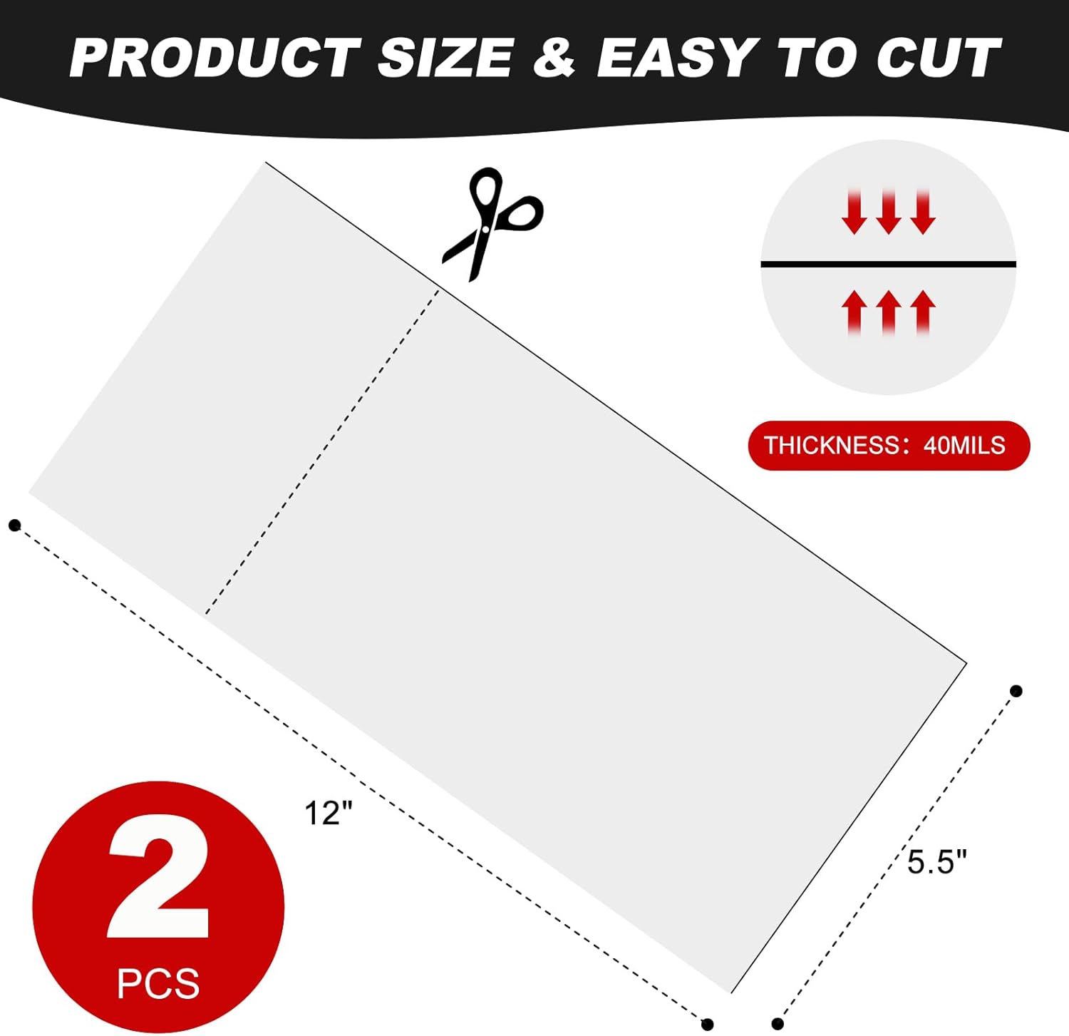 2 Pack 5.5"x12" Magnetic Vent Covers