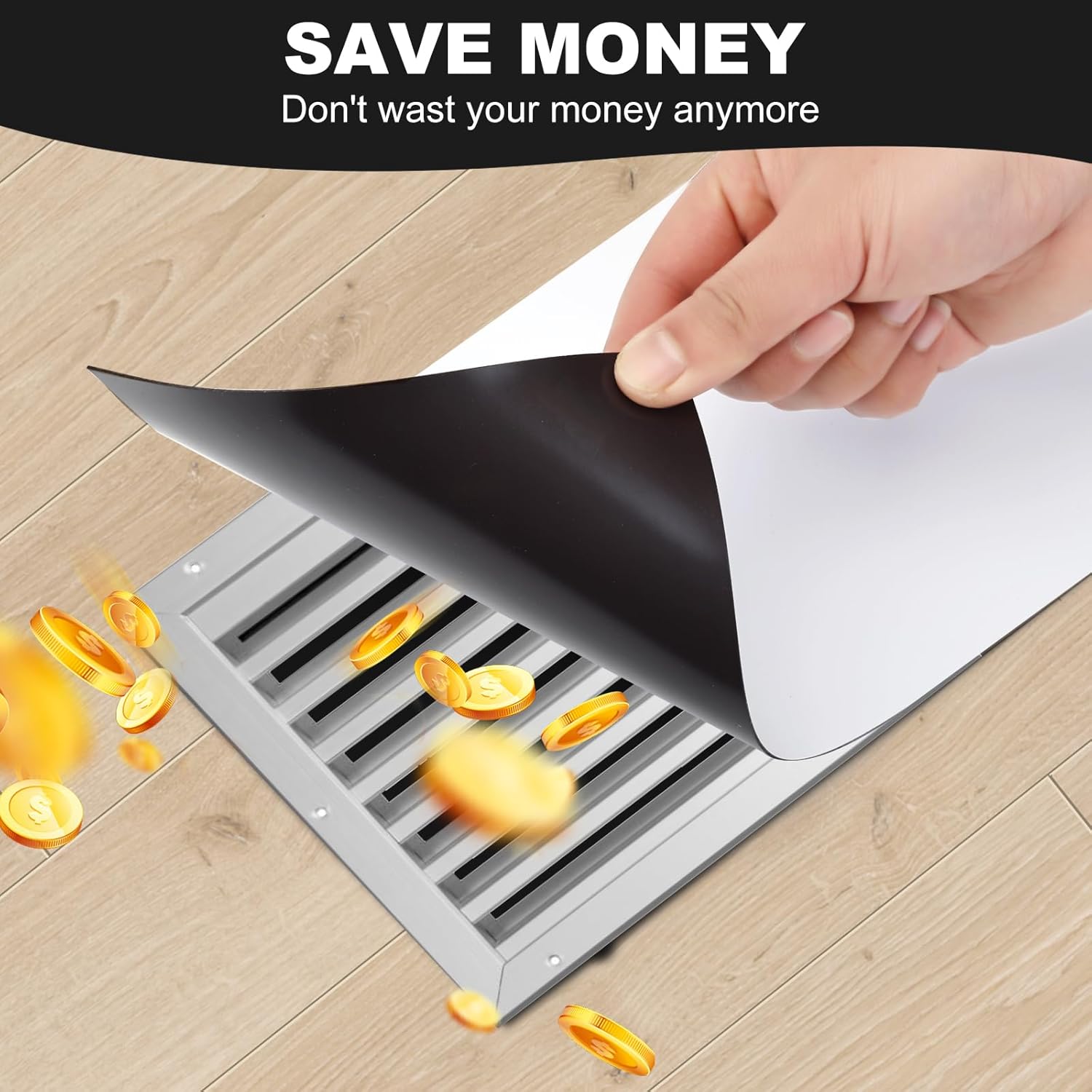 2 Pack 5.5"x12" Magnetic Vent Covers